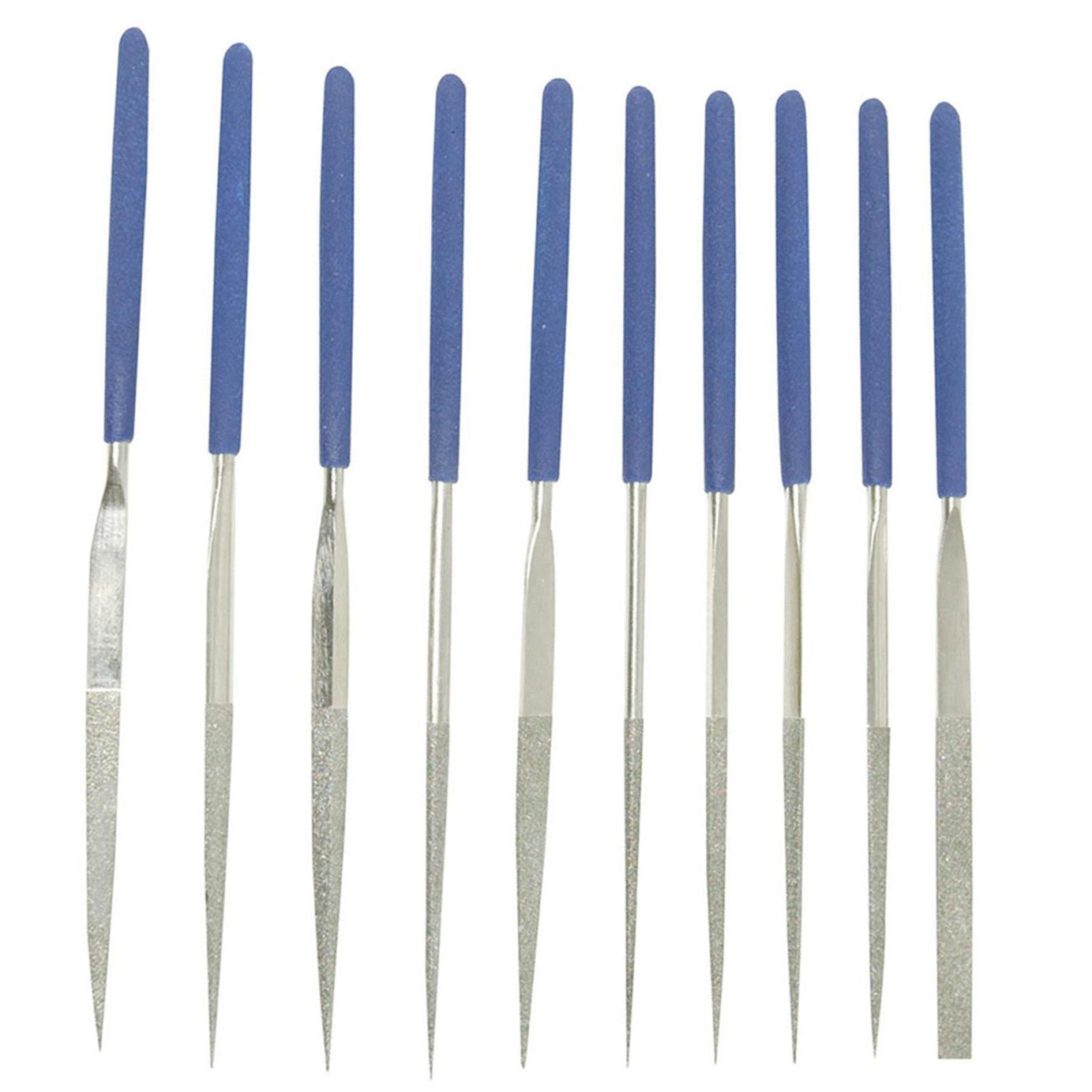 Diamond Needle File Set Precision Jewellers Jewellery Metal 140 x 3mm Assorted