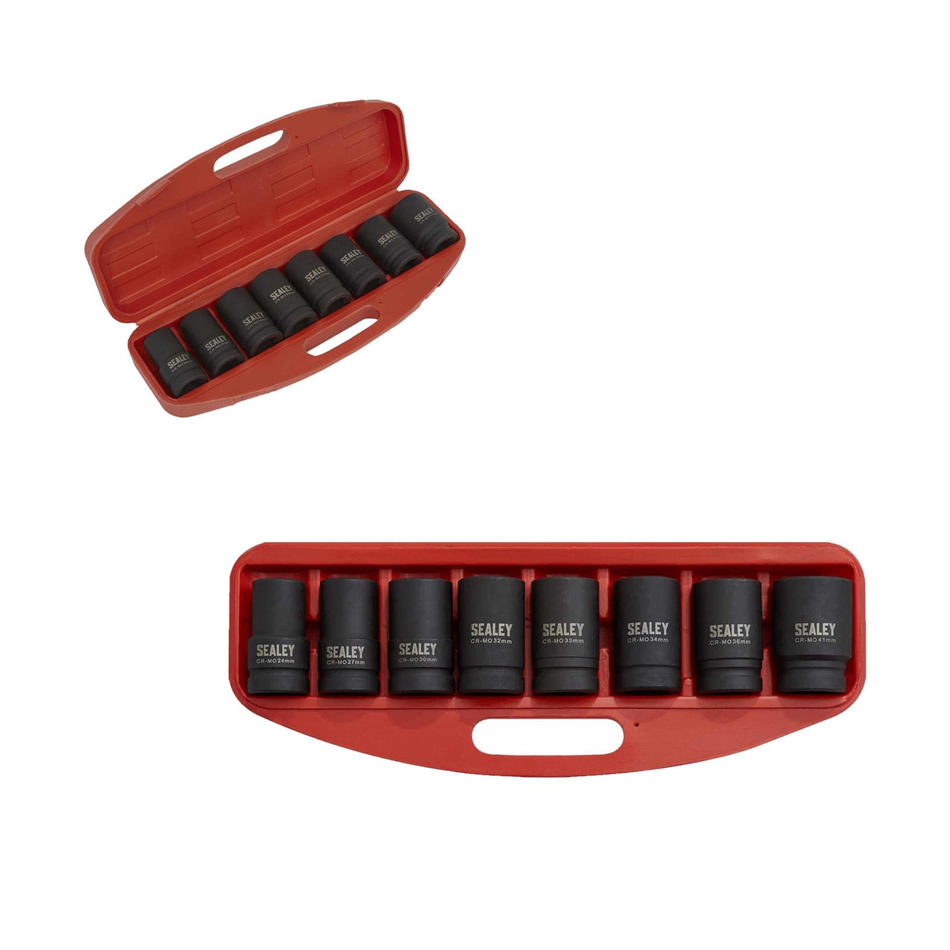 Sealey Impact Socket Set 8pc Deep 1"Sq Drive - Metric
