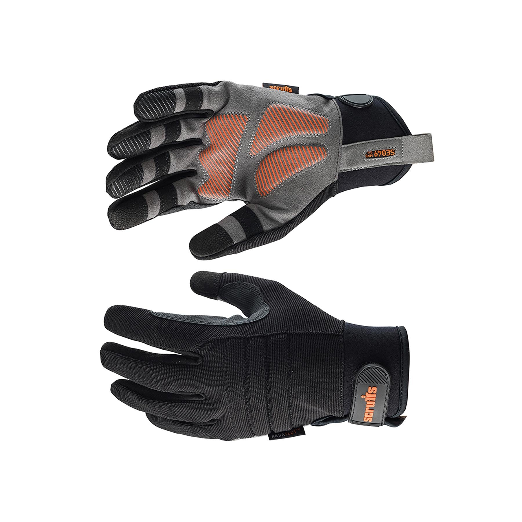 Men's Scruffs Trade Work Safety Gloves Padded Reflective Work Gloves