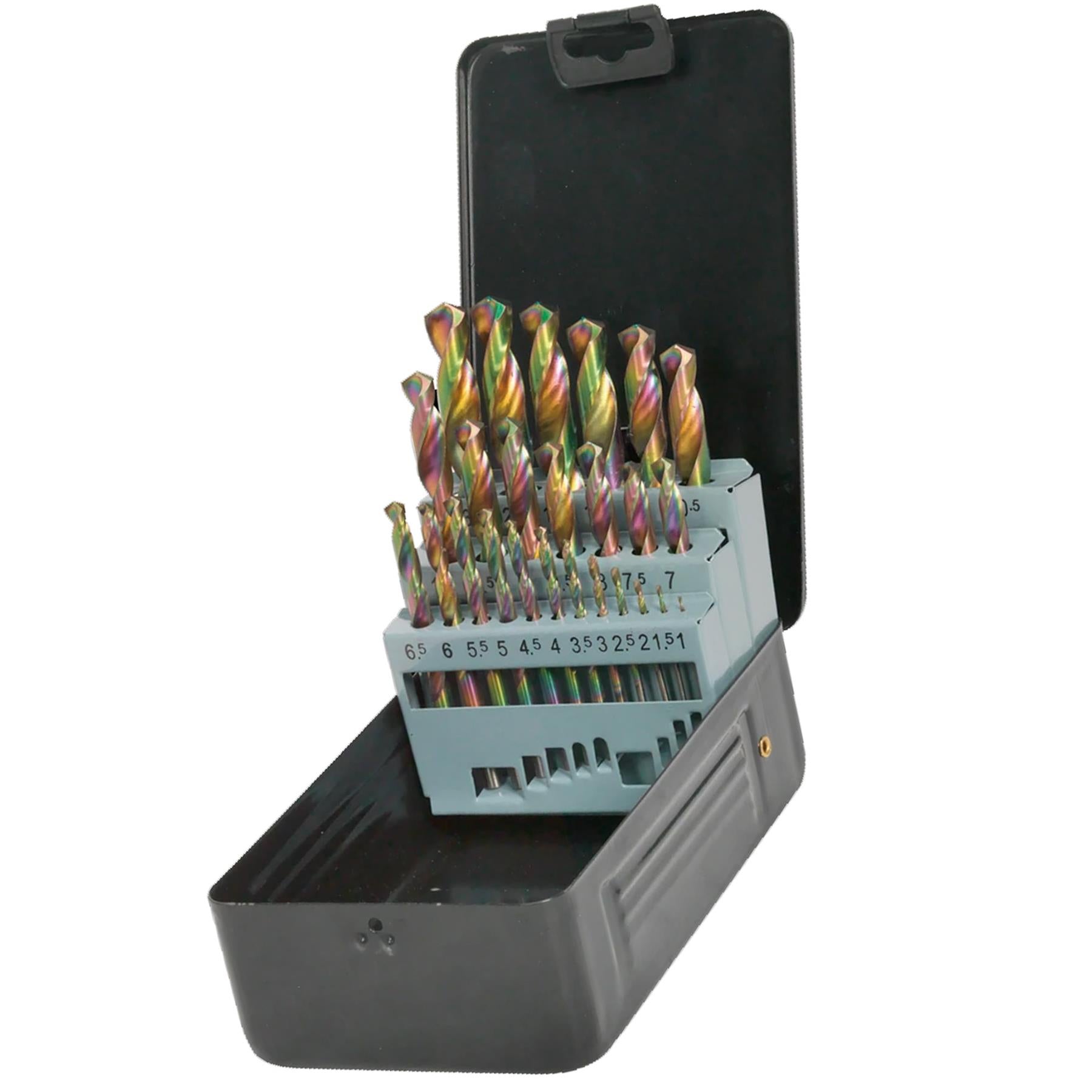 Sealey HSS Drill Bit Set 25pc Edge Ground - Metric DIN 338