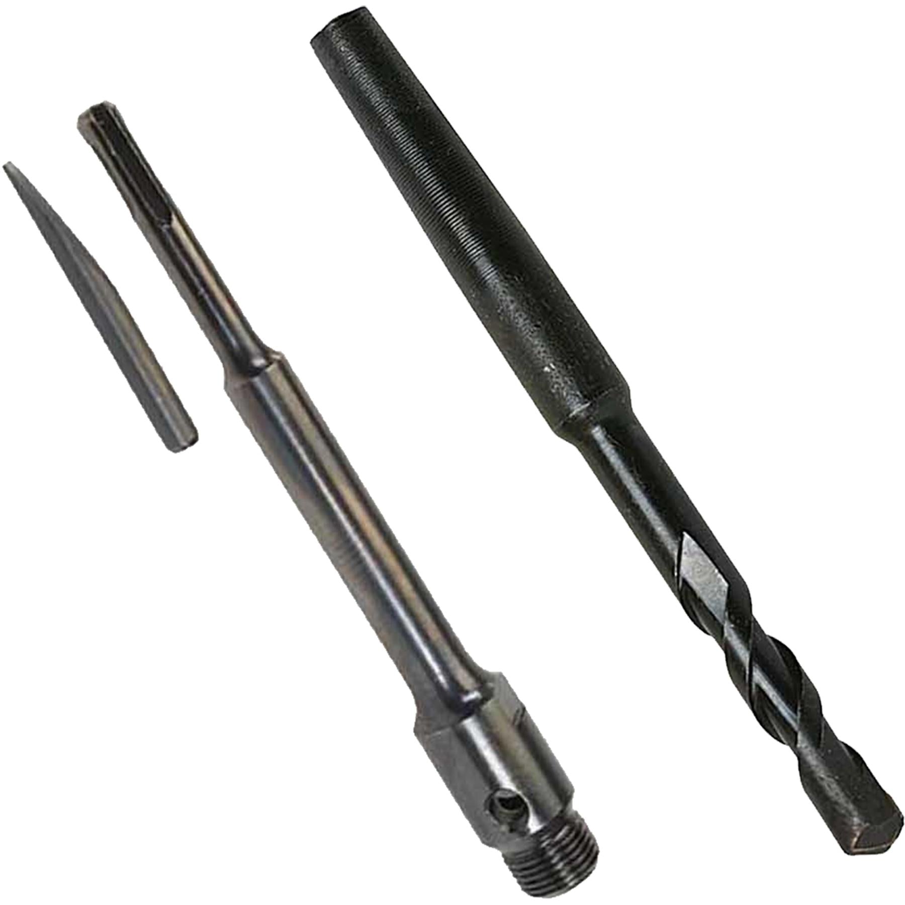 TCT Core Drill Bit 150mm Hole Saw Masonry Stone Brick SDS Plus 200mm Shaft Pilot