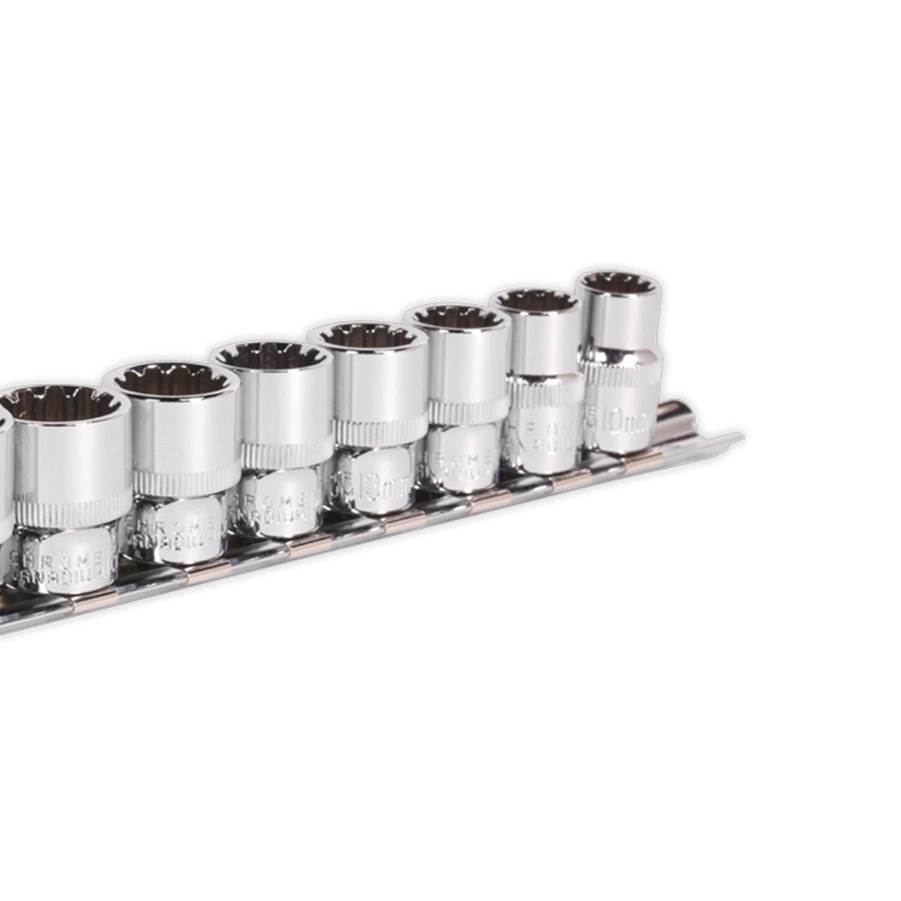 Sealey Socket Set 11pc 3/8"Sq Drive Total Drive