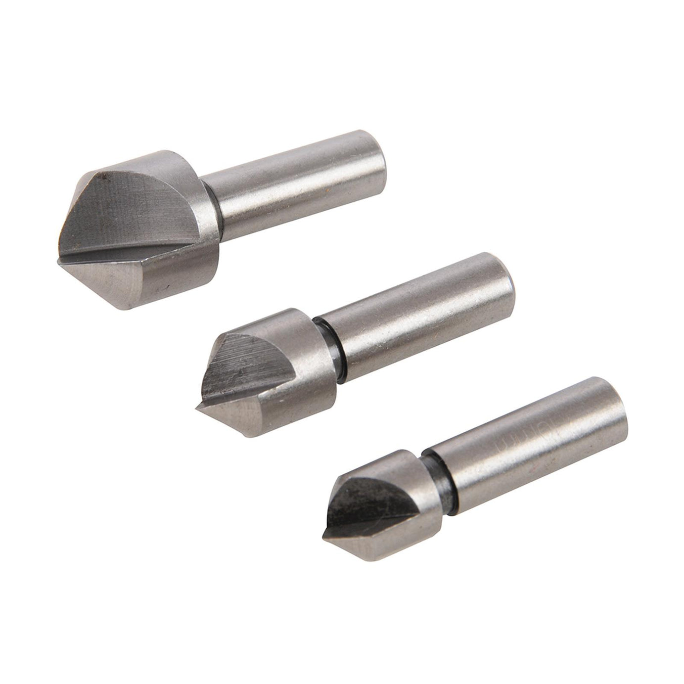 3Pc Hss Countersink Set 10, 12 & 16mm Drill Bit For Steel & Hard Metal