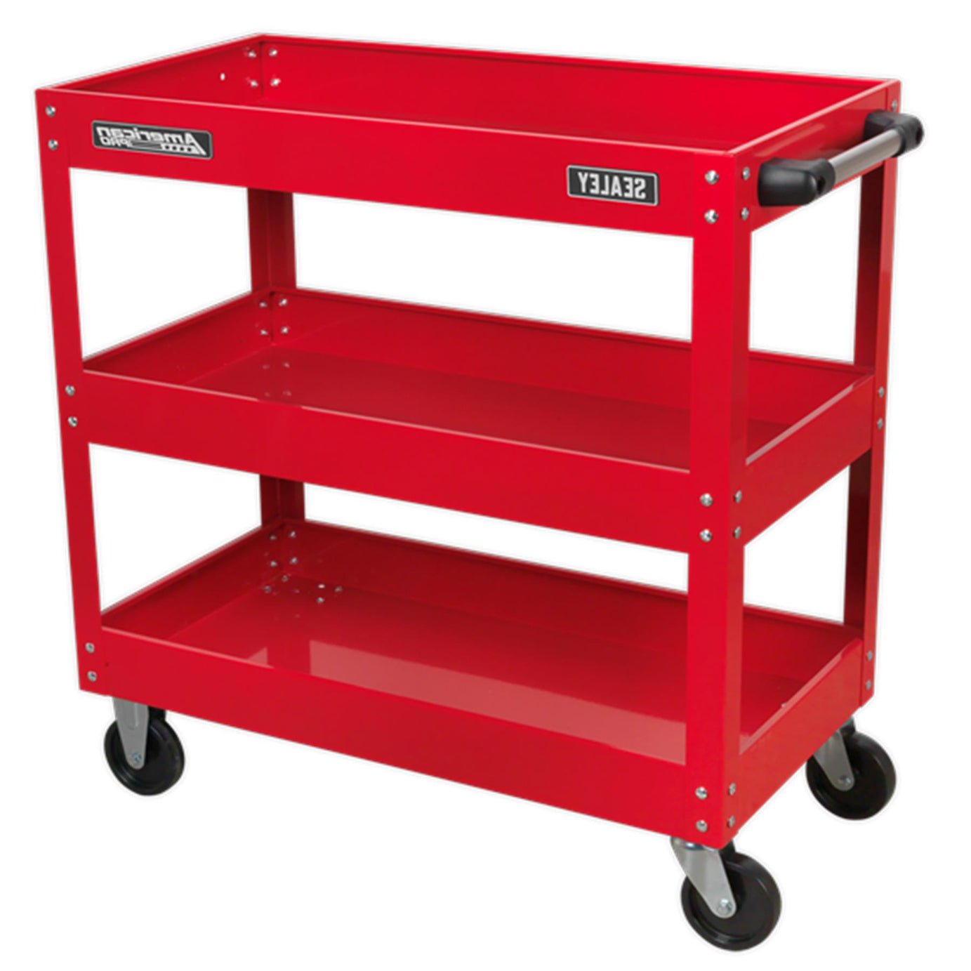 Workshop Trolley 3-Level Heavy Duty Garage & Workshop Trolley/Cart CX108 Sealey