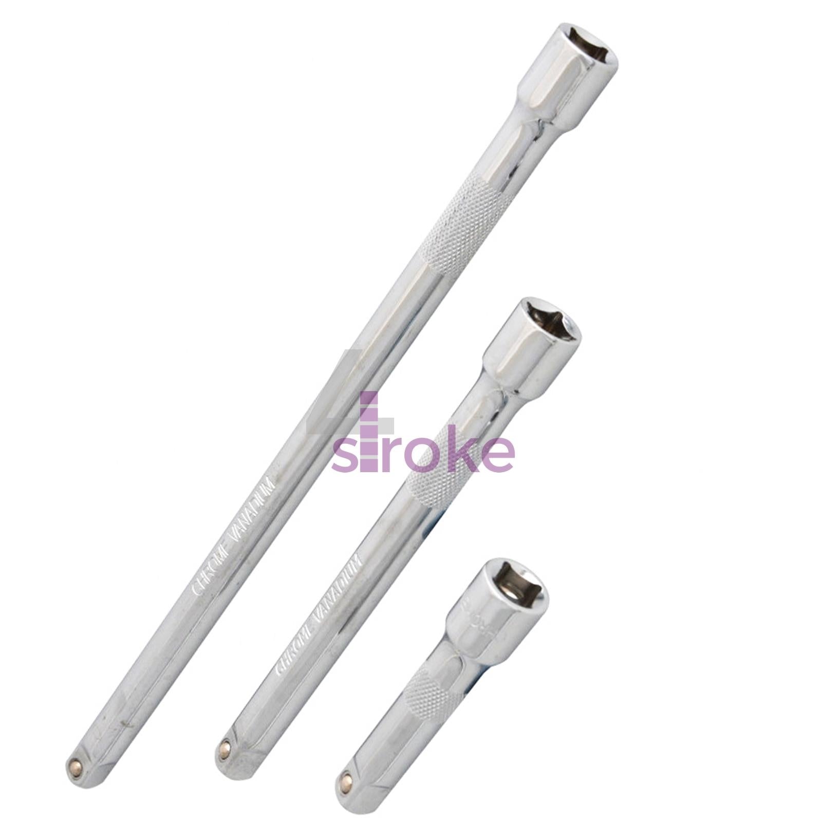 BlueSpot 3Pce 3/8" Drive Extension Set for Ratchet Drive Quick Change 3, 5 & 10 Inches