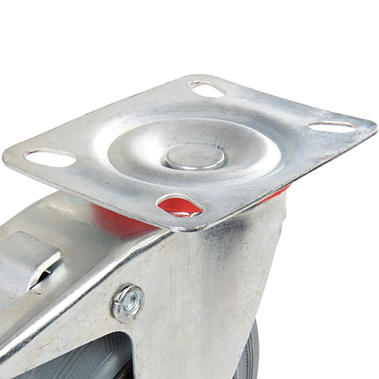 Heavy Duty Swivel Rubber Castor Caster Wheels Cart Wheel 125mm 12 PC