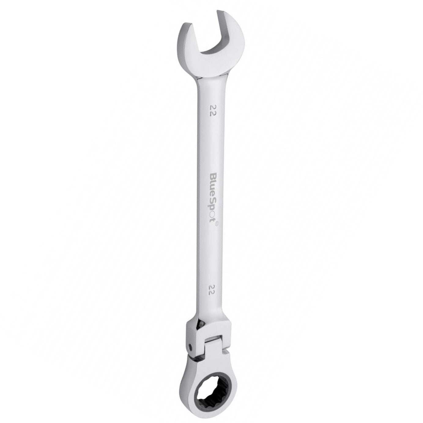 BlueSpot Ratchet Spanner Combination Flexible Head Wrench Metric 22mm
