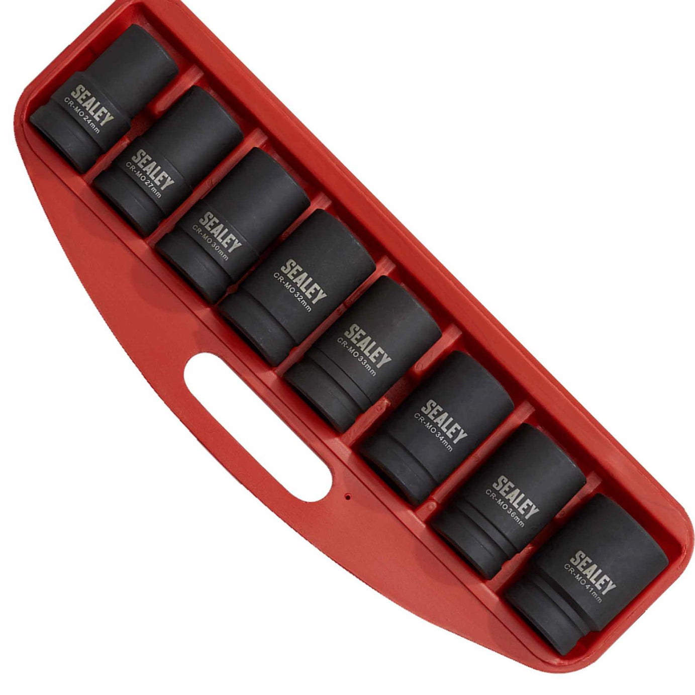 Sealey Impact Socket Set 8pc Deep 1"Sq Drive - Metric