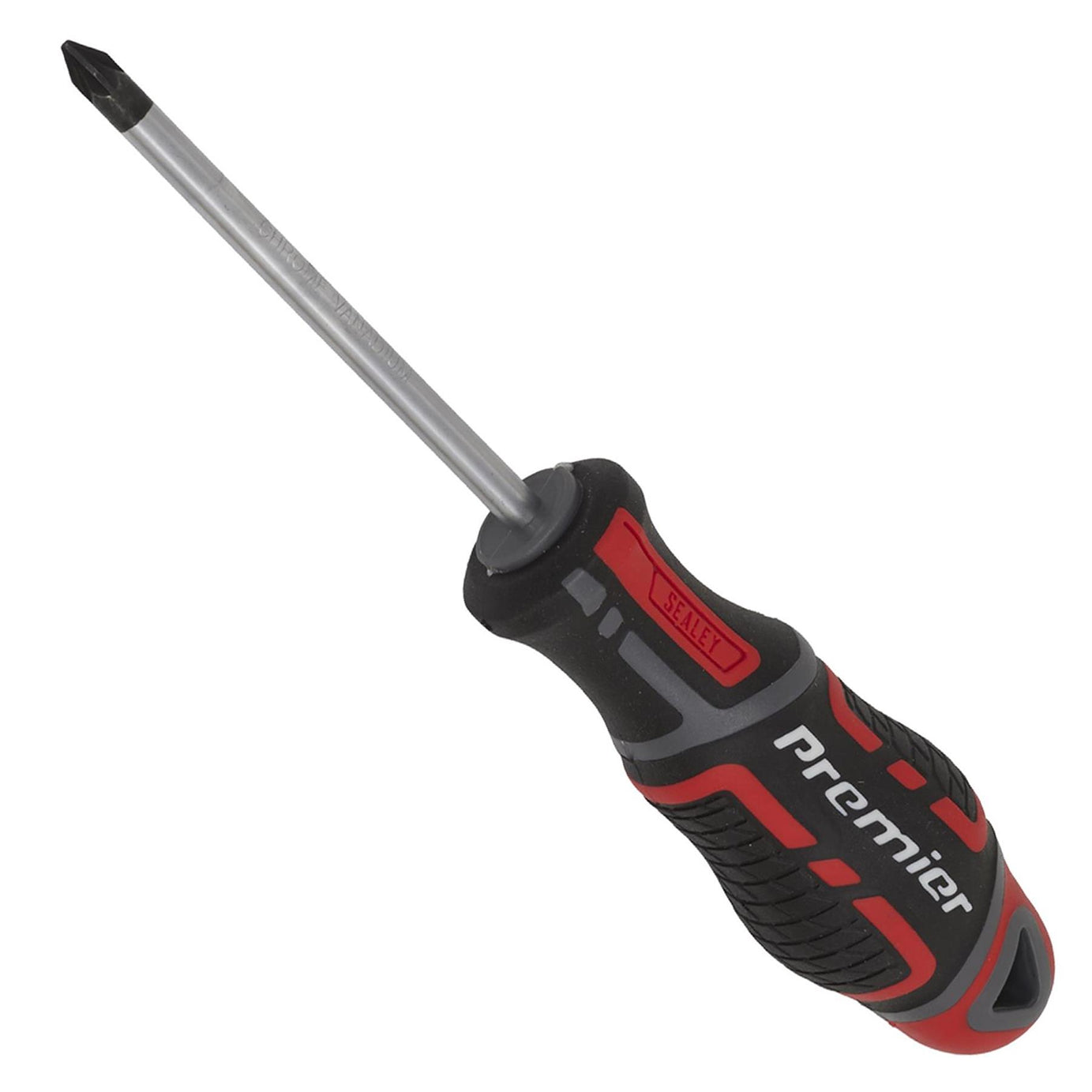 Sealey Screwdriver Pozi Pozidriv #1 x 75mm Soft Grip Handle Magnetic GripMAX