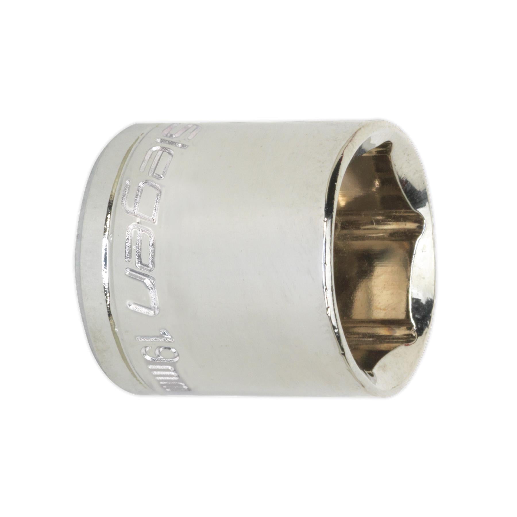 Sealey WallDrive Socket 19mm 3/8"Sq Drive