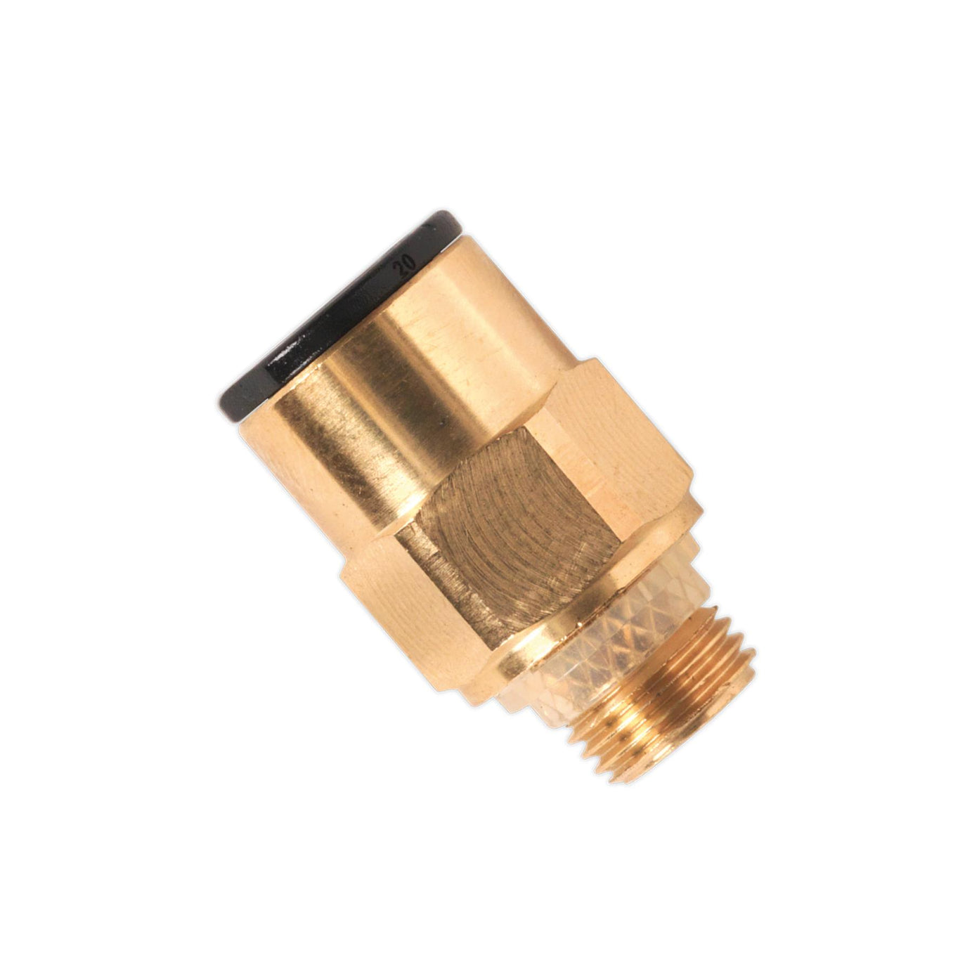 Sealey Brass SuperThread Str Adaptor 8mmx1/8"BSP Pk of 2 (RM010811)