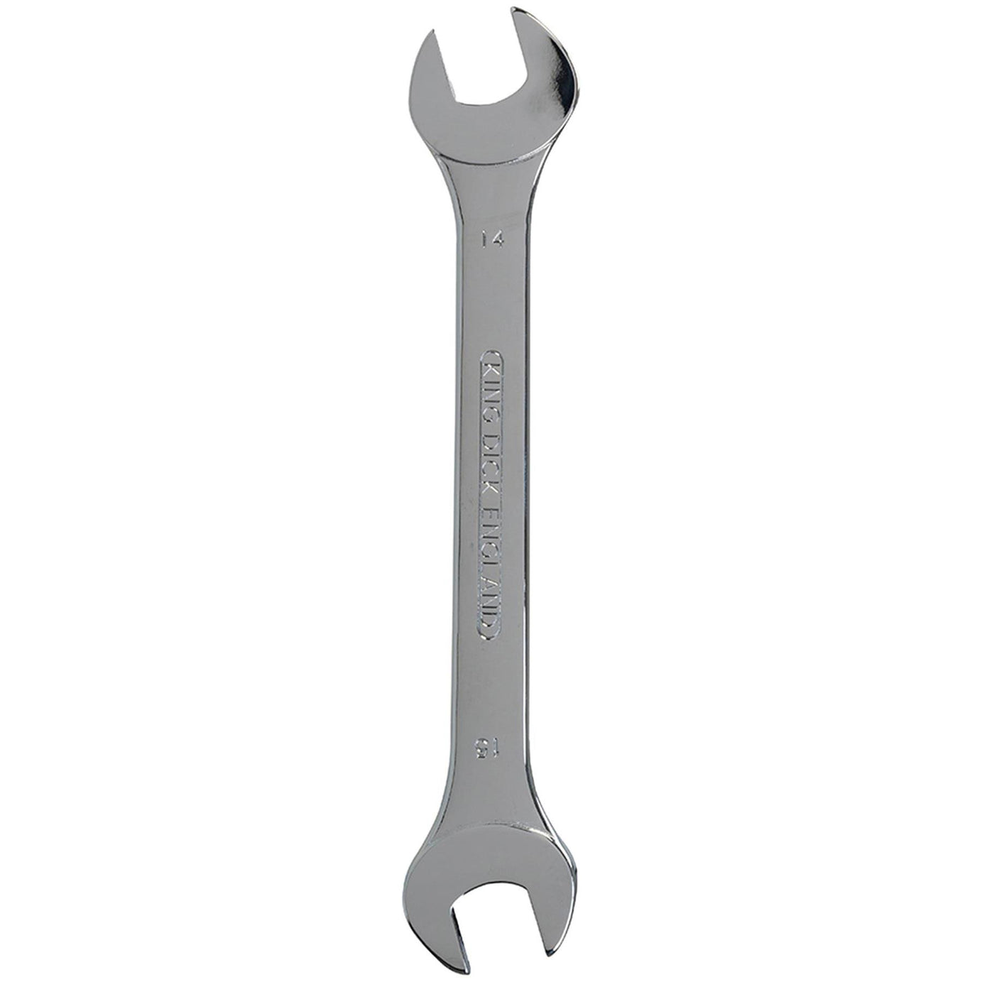 King Dick Open Ended Fully Chromed Spanner Fixed Head Wrench Metric 14mm - 15mm
