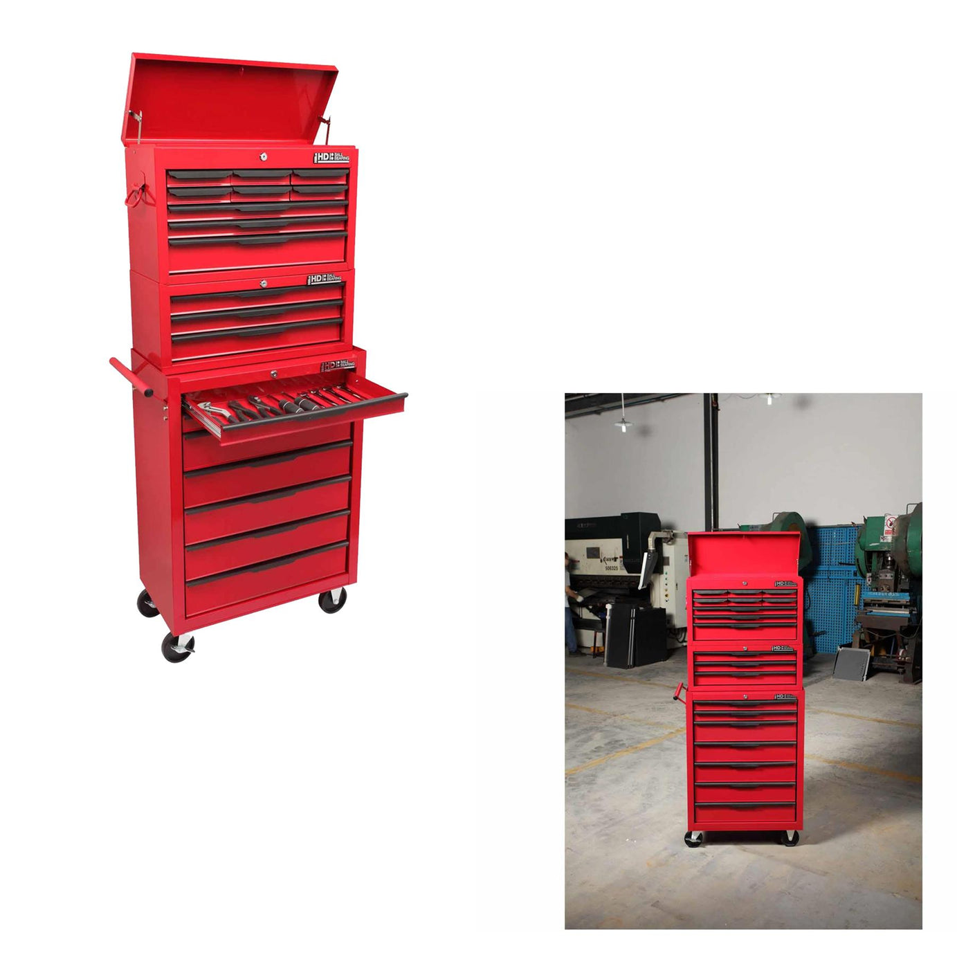 Heavy-Duty 19 Drawer Combination Unit