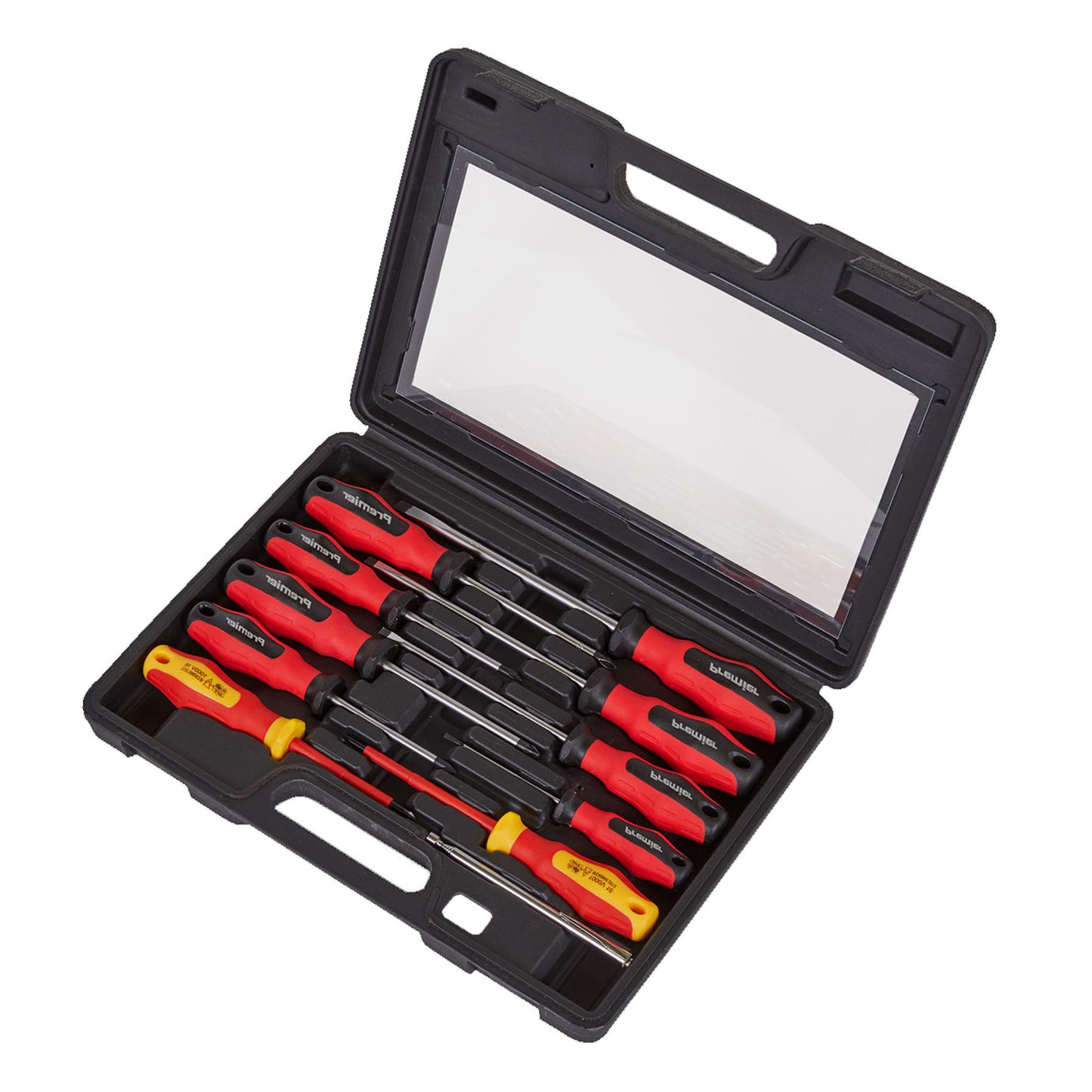 Sealey 11pc Screwdriver Set Insulated Magnetic Slotted Phillips Pozi PowerMAX