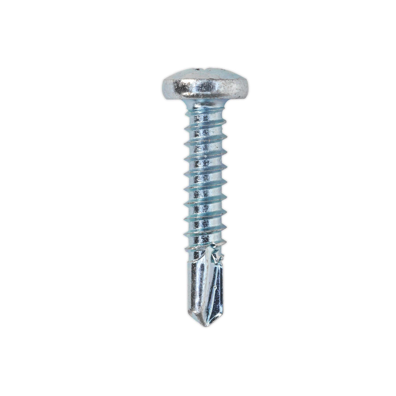 Sealey Self Drill Screw 4.8x25mm Pan Head Phillips Zinc Pk of 100
