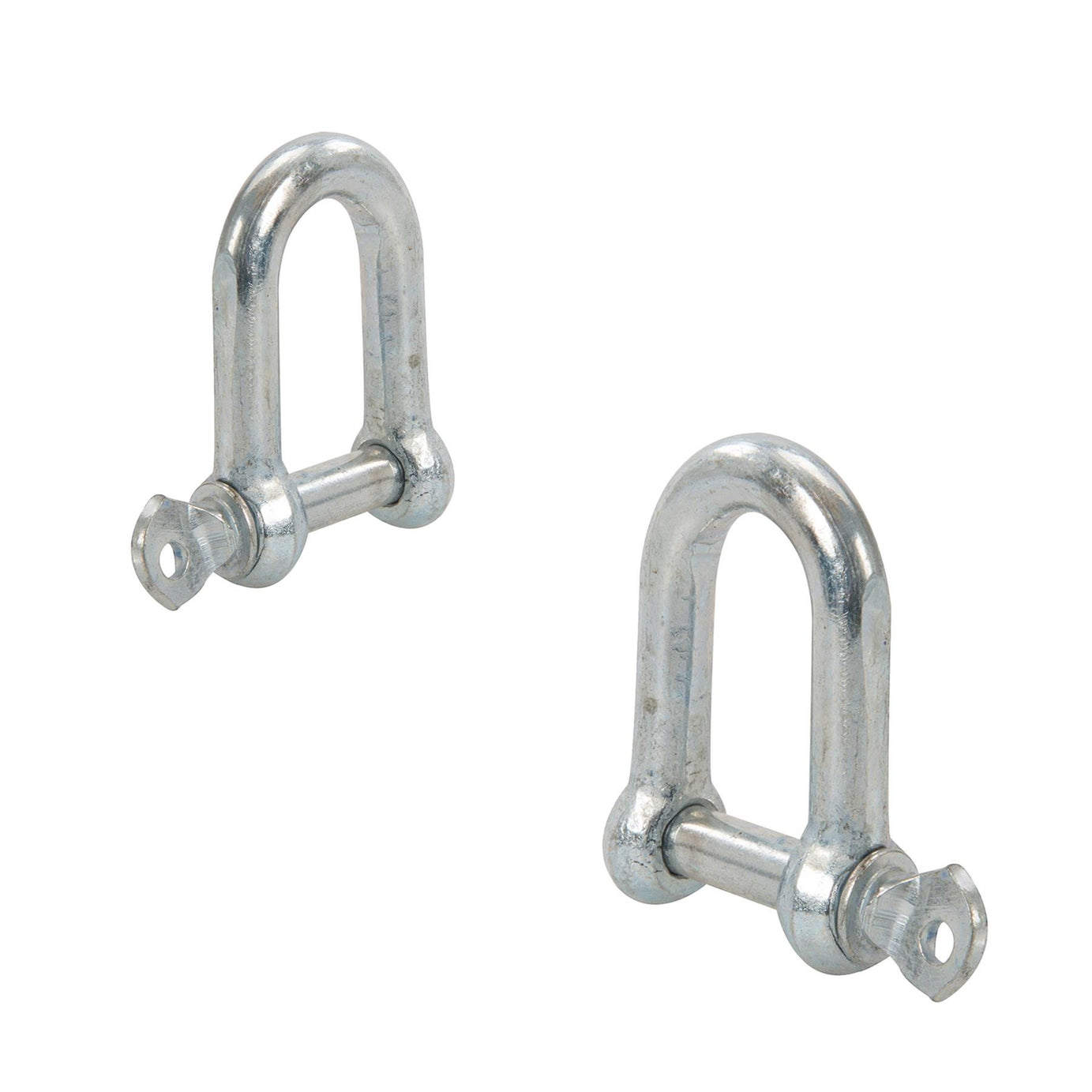 D Shackle Dee Link M8 2pc Galvanised Steel Lifting Towing Rigging Pin Loop