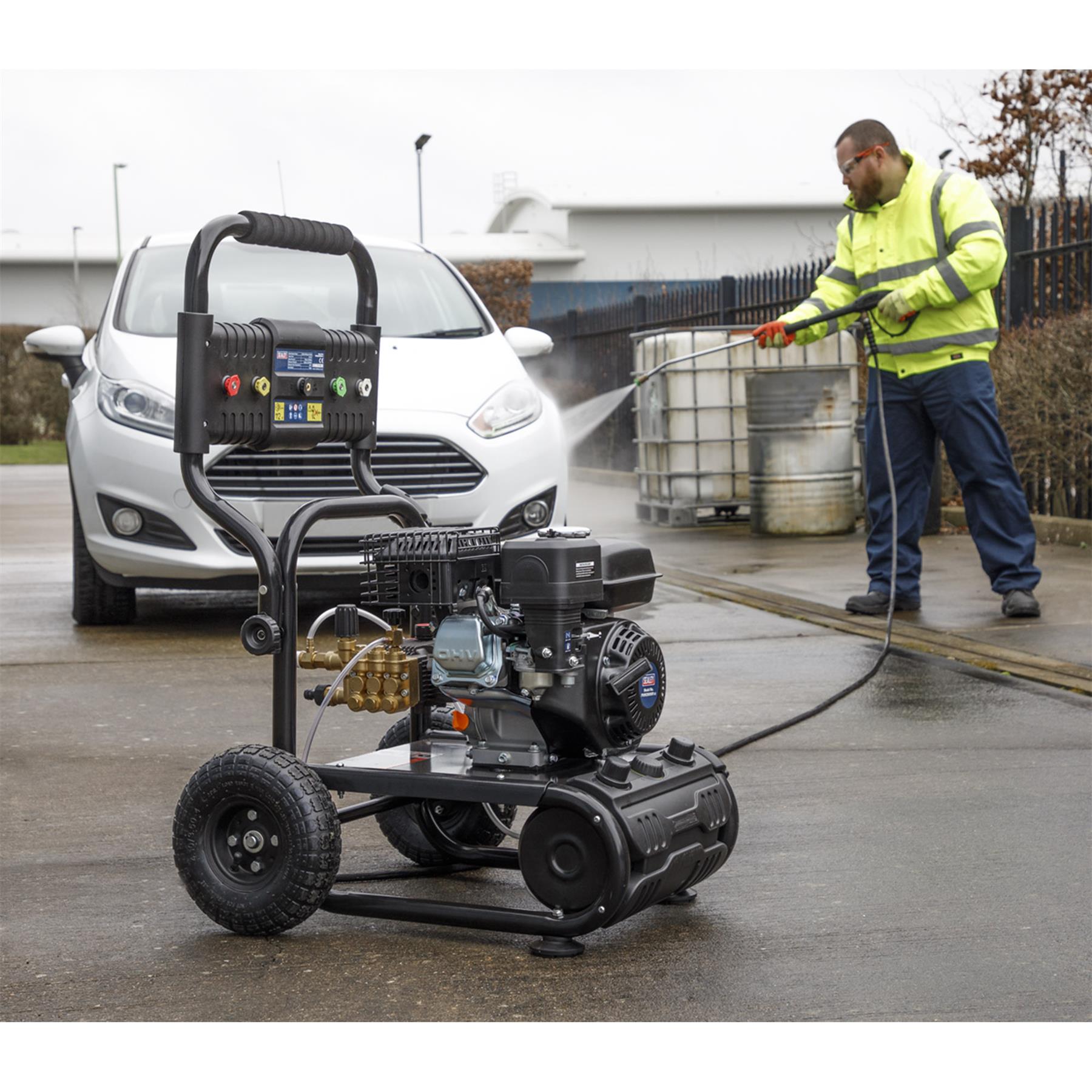 Sealey Pressure Washer 220bar 540L/hr Self-Priming 6.5hp Petrol