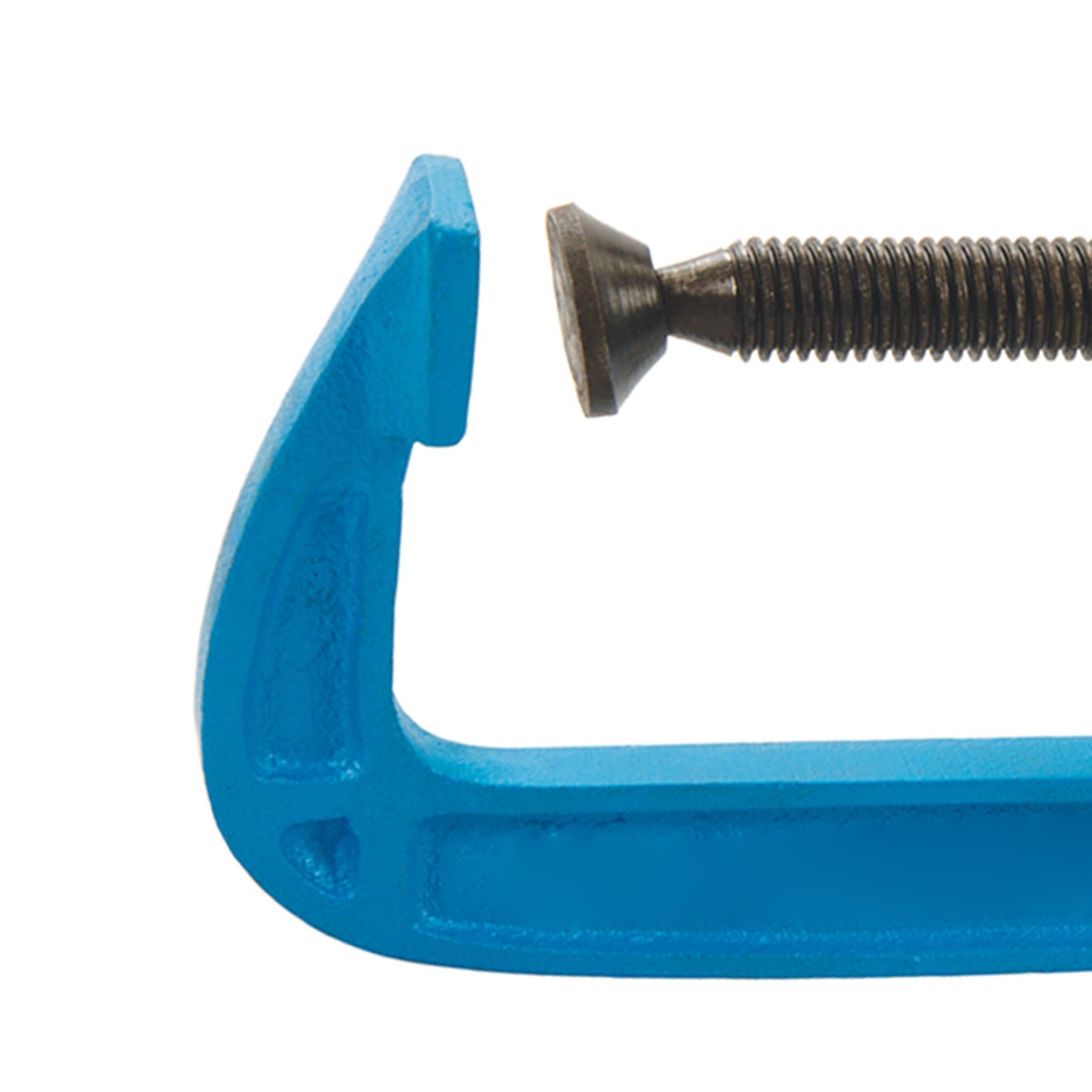 Light Duty G Clamp Cast Iron Frame With Black Phosphate Thread Coating 50mm