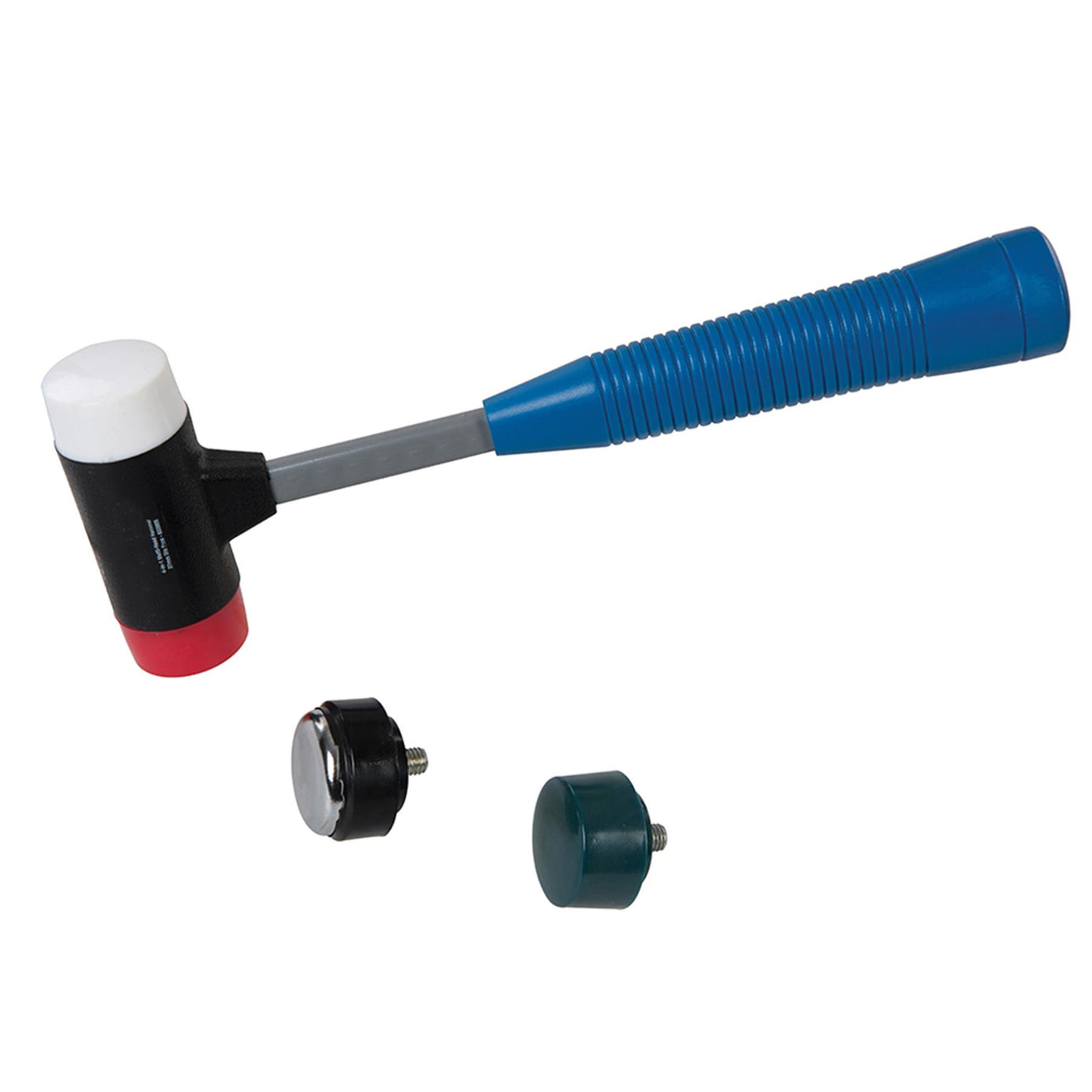 4-In-1 Multi-Head Hammer - 37mm Dia Face Fibreglass Shaft High Shock Absorbency