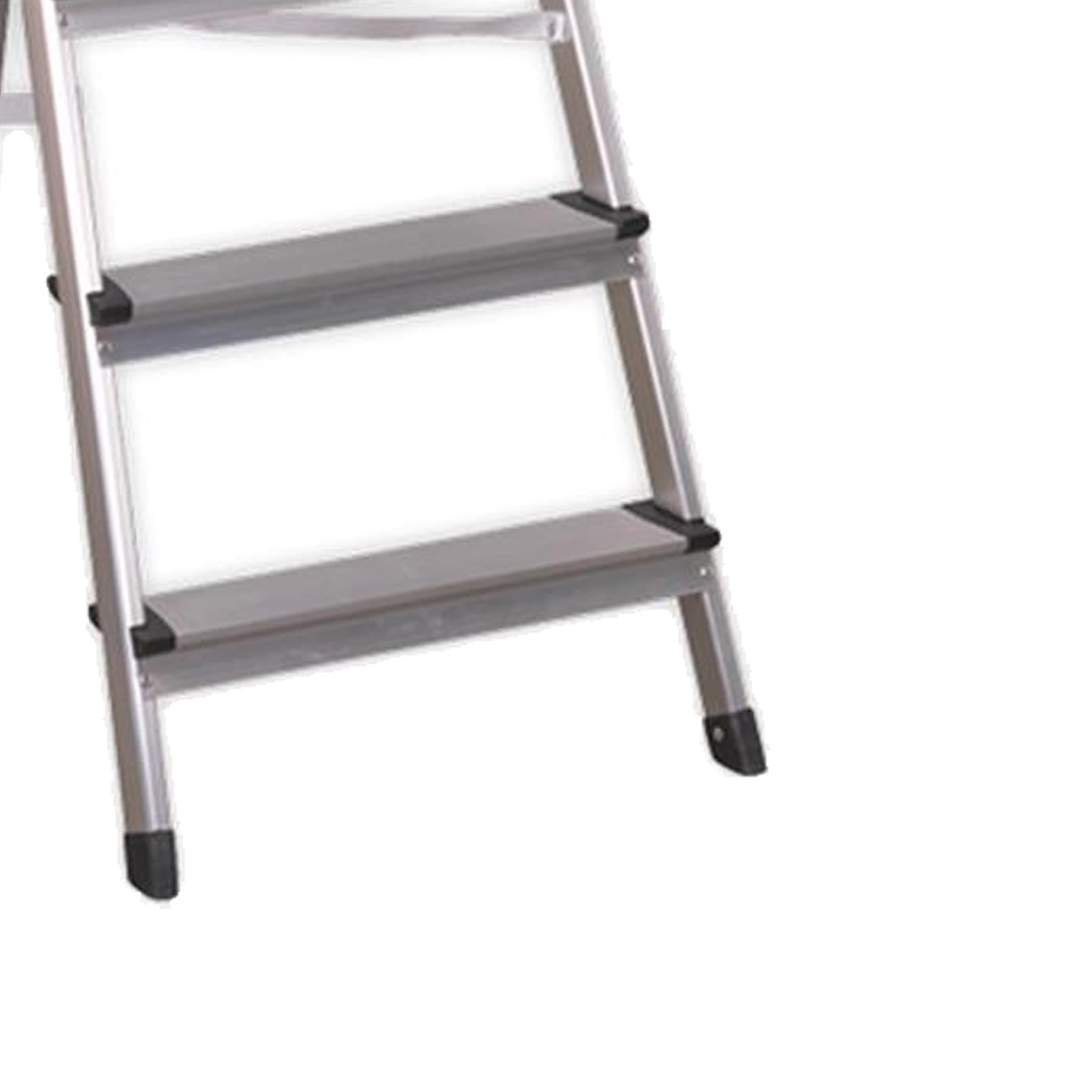 Sealey Aluminium Step Ladder 7-Tread EN 131 Durable Lightweight Anodised