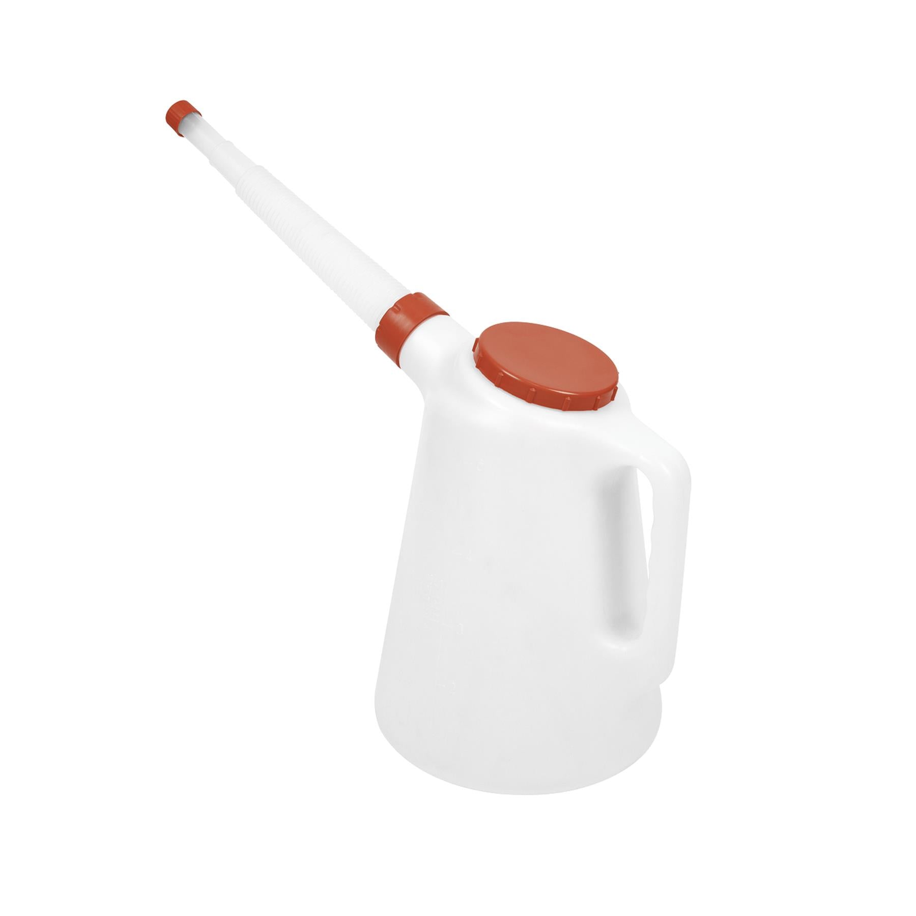 Sealey Oil Container with Red Lid & Flexible Spout 5L