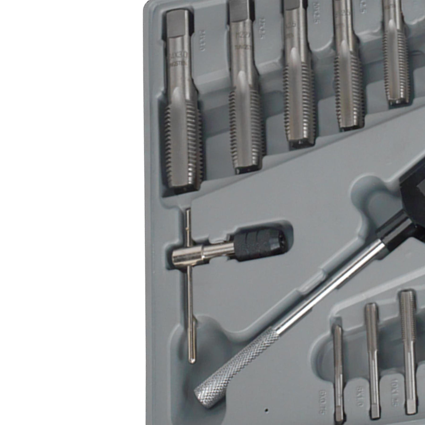 Sealey 45pc Tap and Die Set Split Dies Metric Thread Cutting Tool M6 - M24 Steel