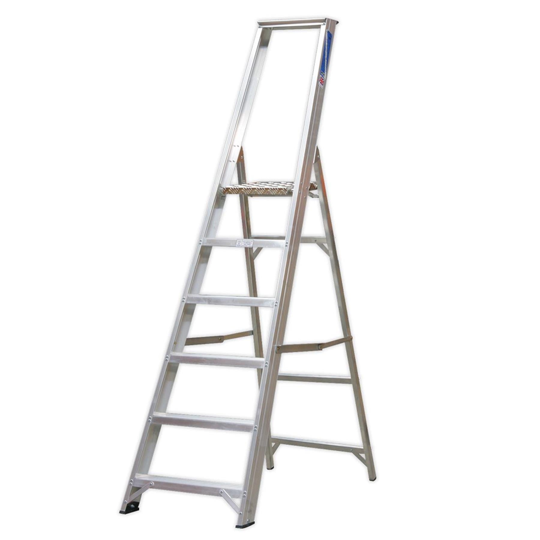 Sealey Aluminium Step Ladder 6-Tread Industrial BS 2037/1