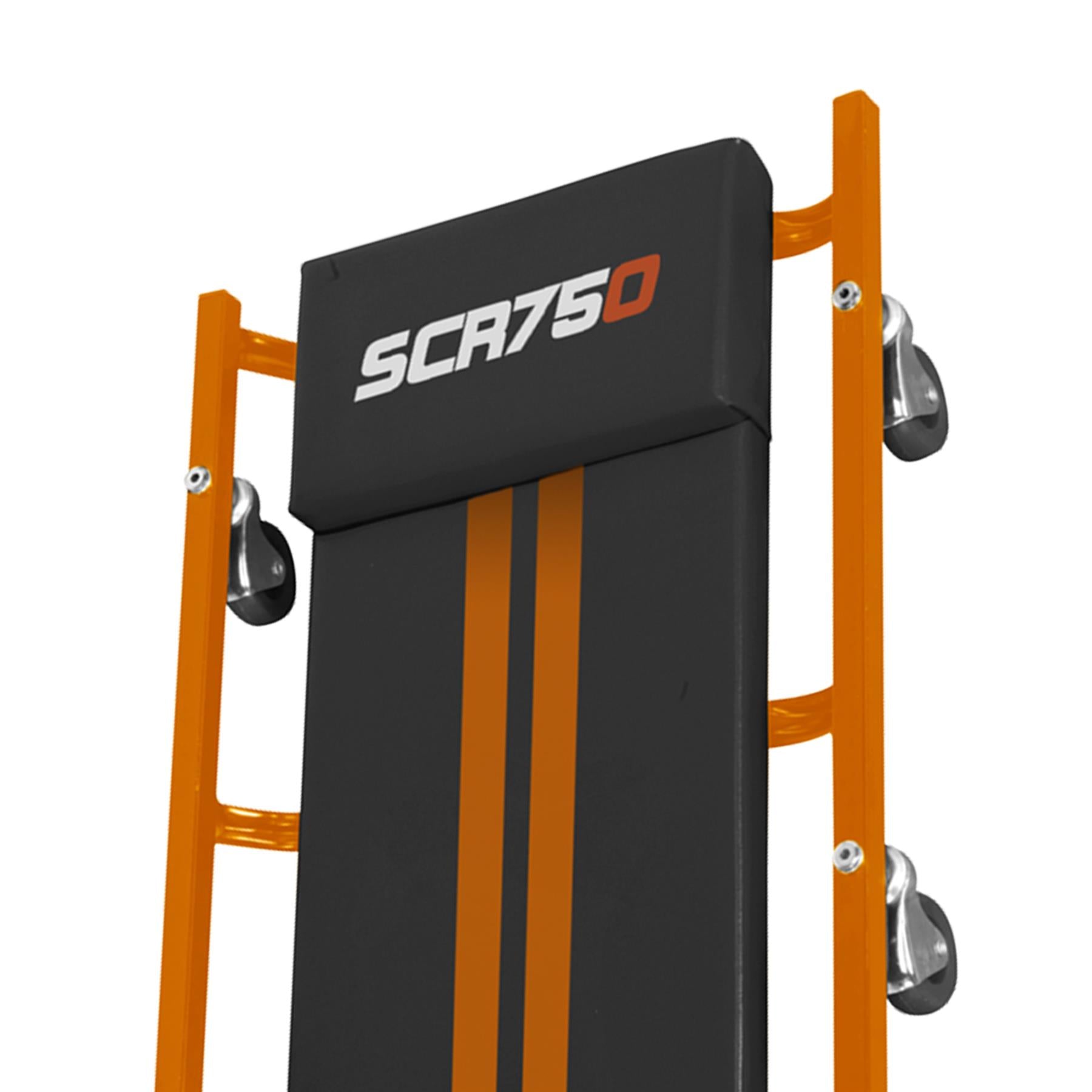 Sealey 36" Deluxe American-Style Creeper with Steel Frame - Orange