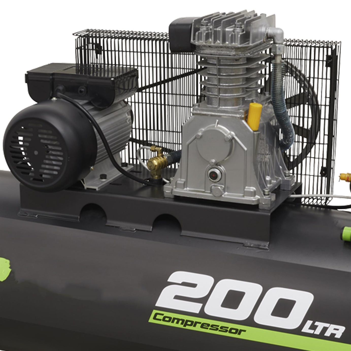 Sealey Compressor 200L Belt Drive 3hp With Aluminium Cylinders
