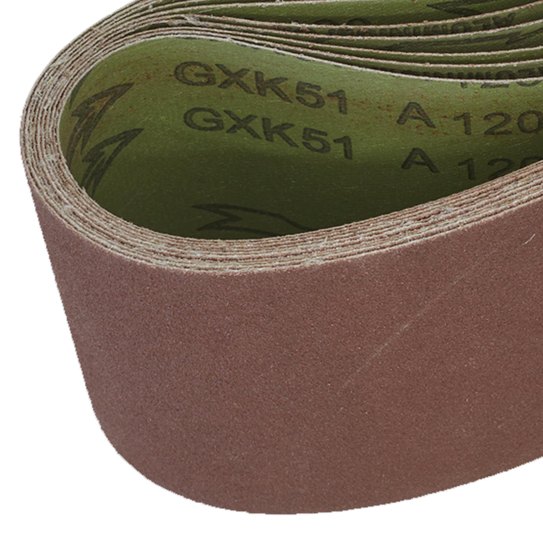 Sanding Belt 100 x 610mm 120 Grit - Pack of 10 - WSB61120 Sealey