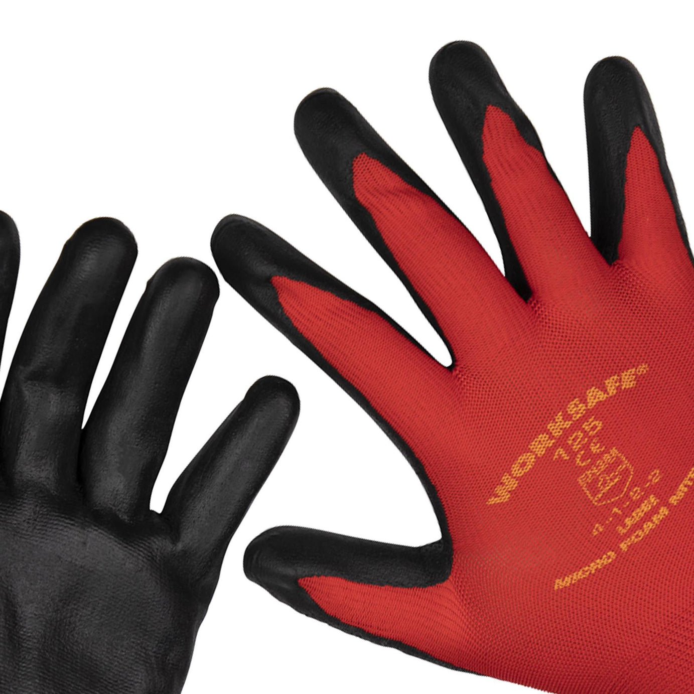 Sealey Flexi Grip Nitrile Palm Gloves (Large) - Pack of 6 Pairs