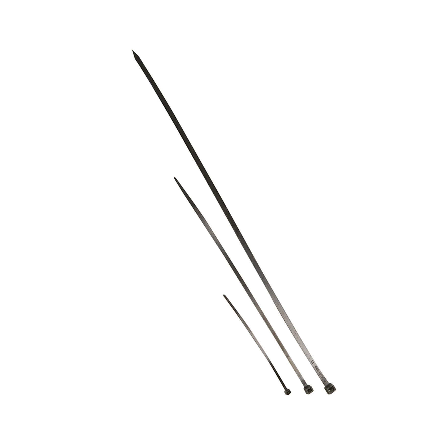 1000Pce Nylon Cable Ties Assortment Pack Black & White Nylon Ties Bundling