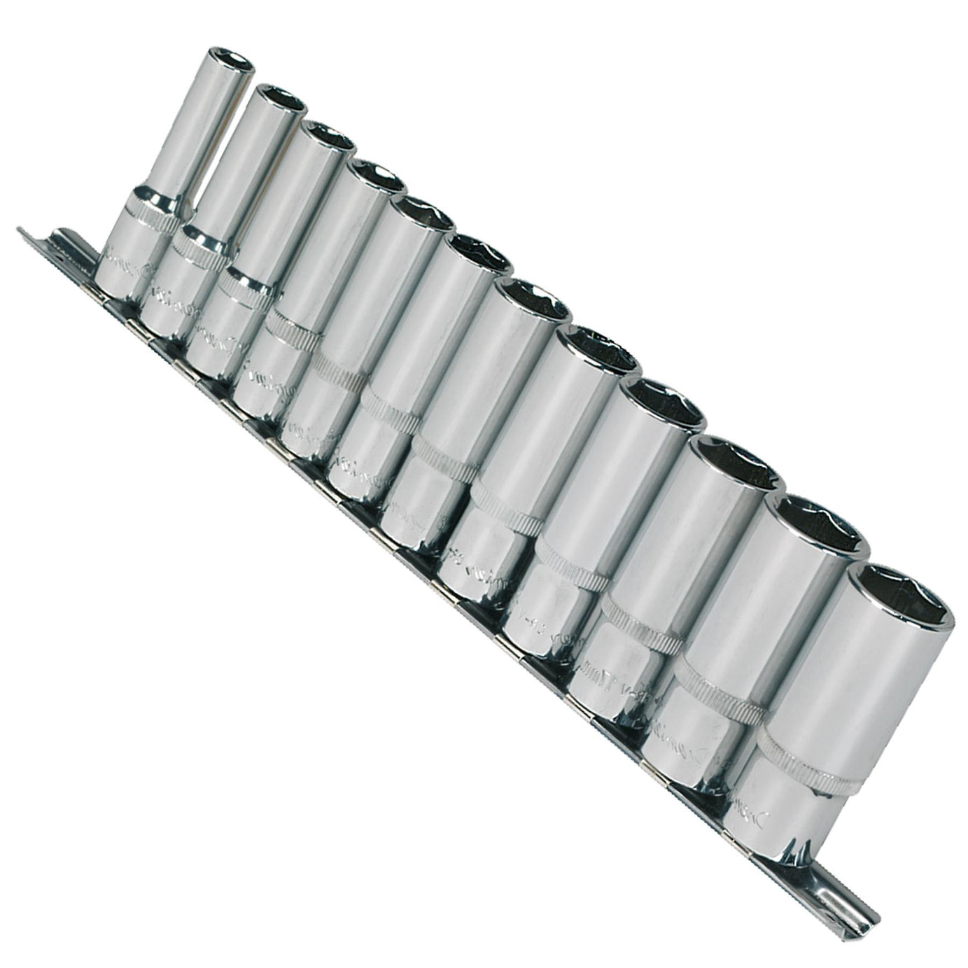 Sealey Socket Set 12pc 3/8"Sq Drive 6pt Deep WallDrive Metric