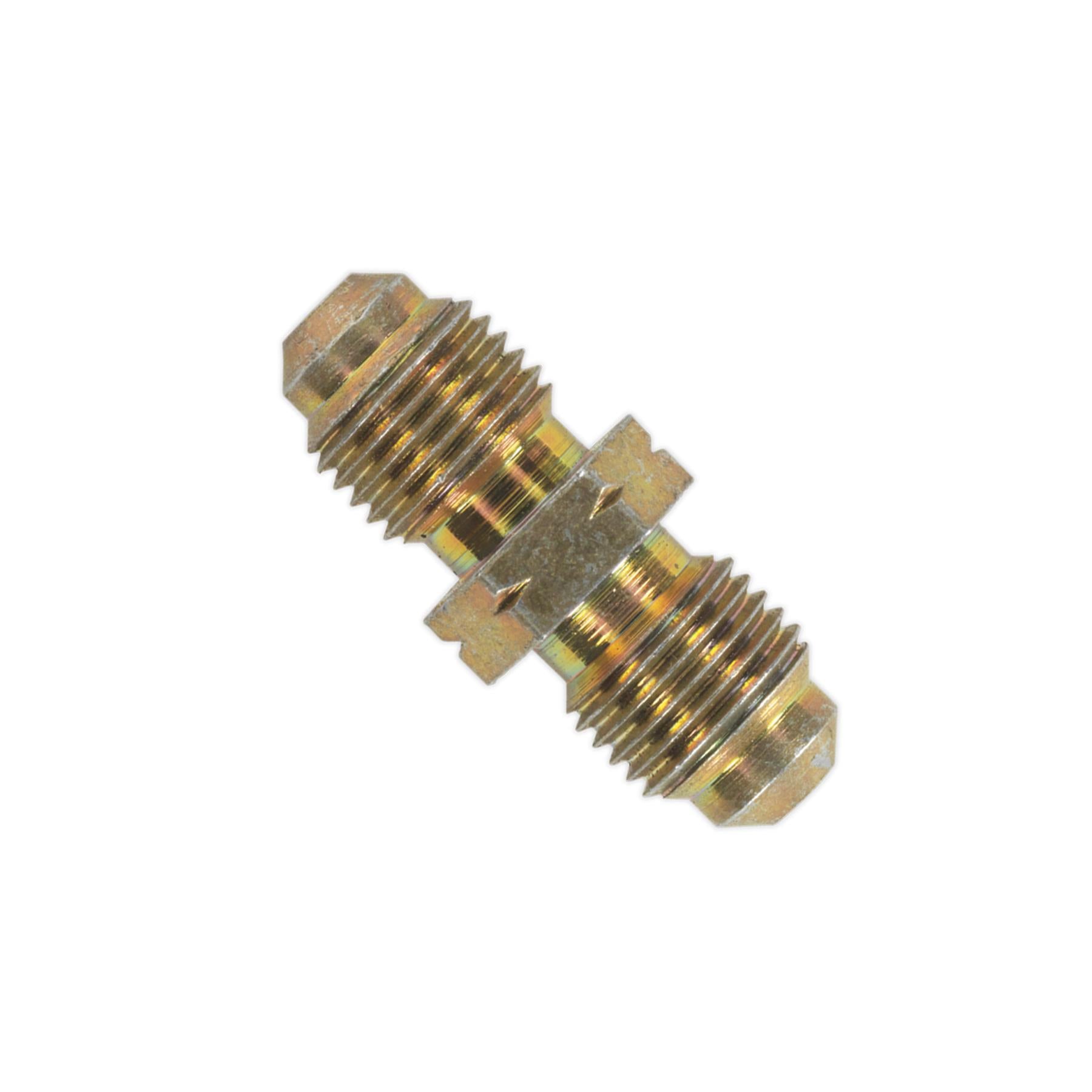 Sealey Brake Tube Connector M10 x 1mm Male to Male Pack of 10