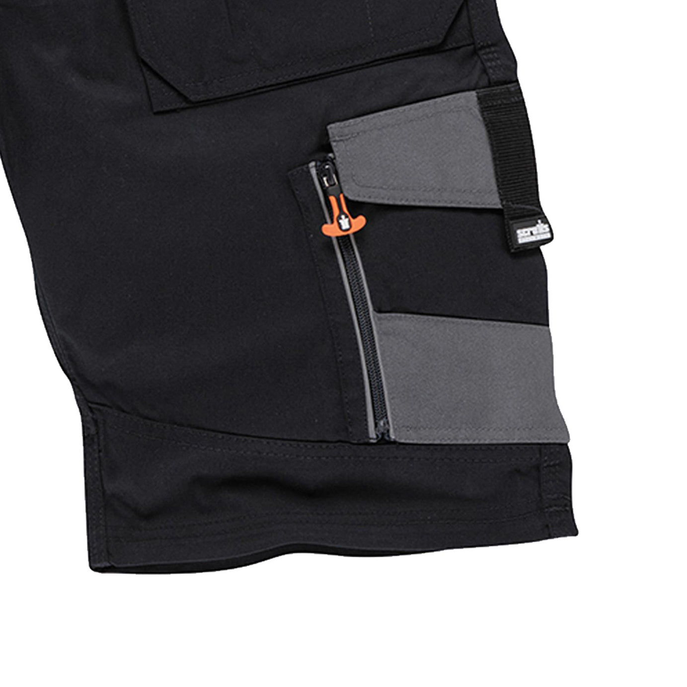 Trade Short Black Size 30" W Ykk Zipped Fly. 65% Polyester, 35% Cotton, 250gsm.