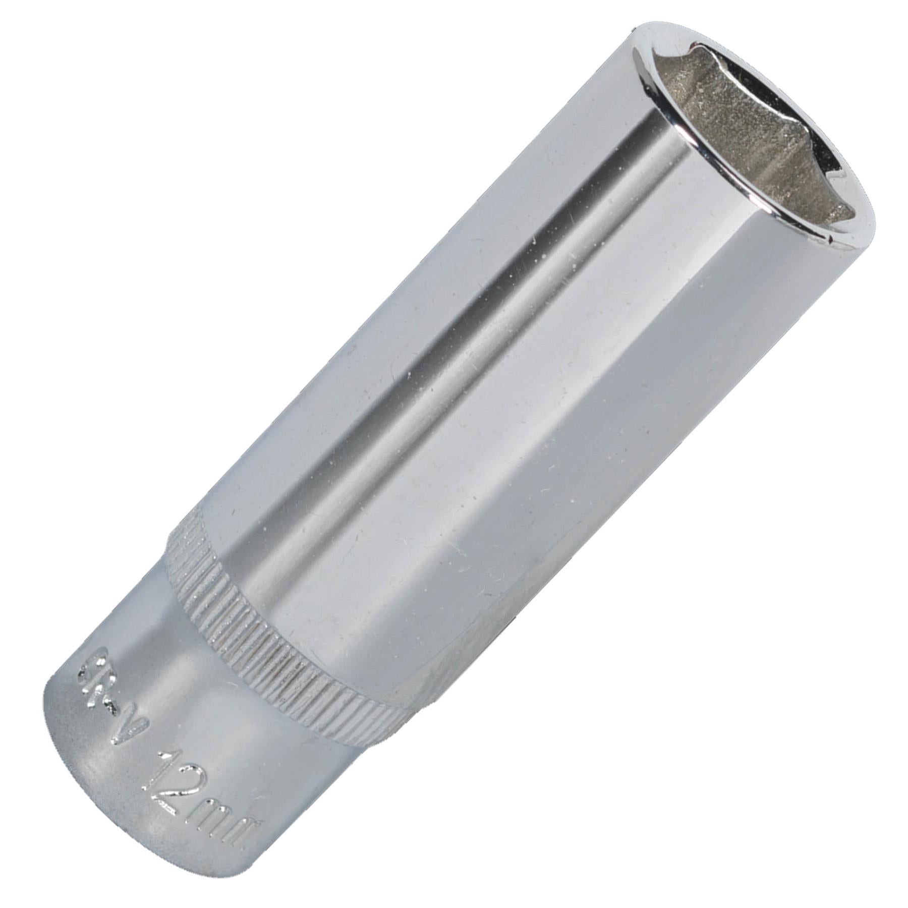 Sealey WallDrive Socket 12mm Deep 1/4"Sq Drive Fully Polished