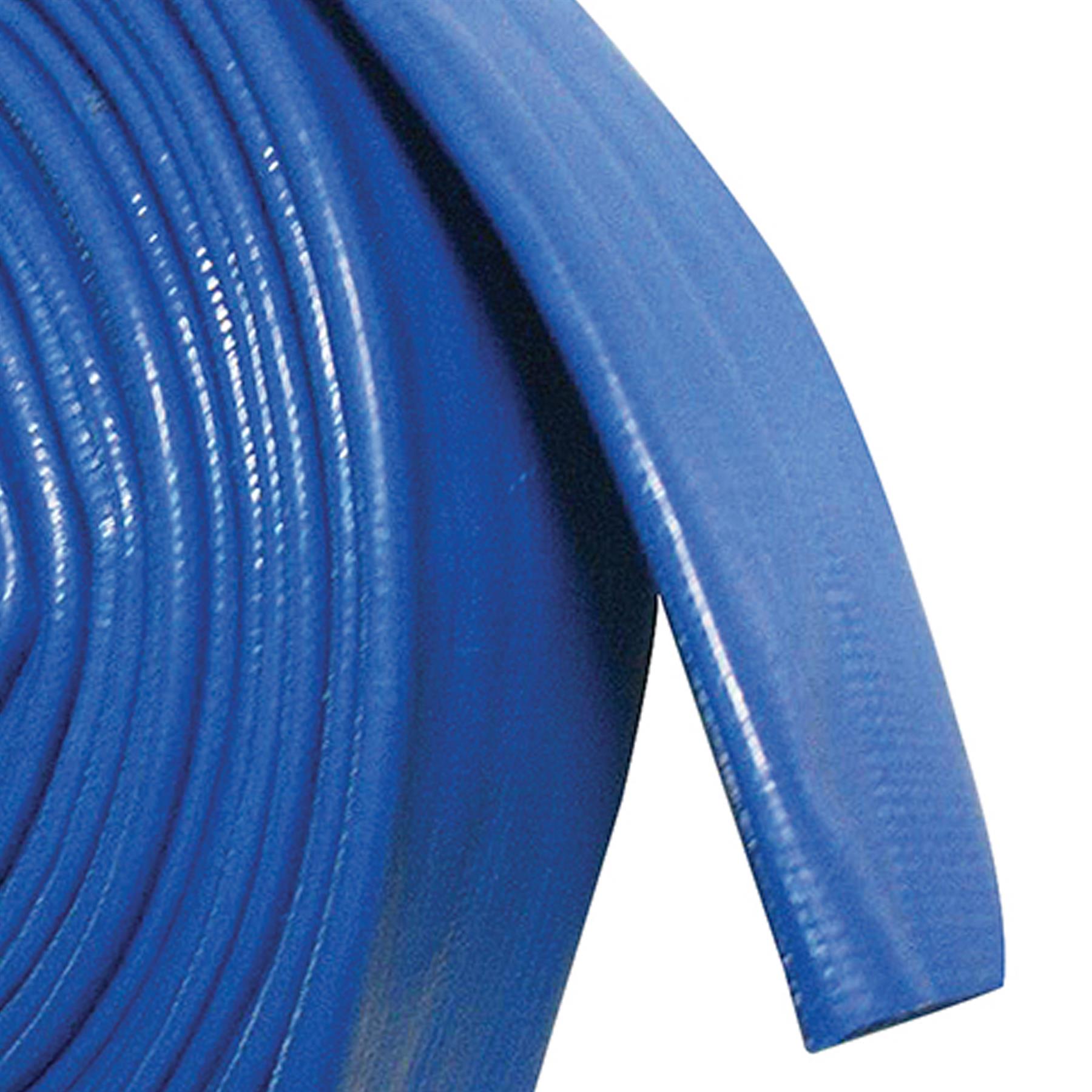 Blue Layflat Water Delivery Hose 10M X 32mm Discharge Pump Irrigation
