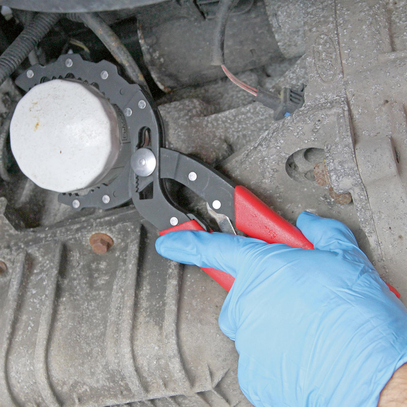 Sealey Oil Filter Pliers - Auto-Adjusting With Non-Slip Handles