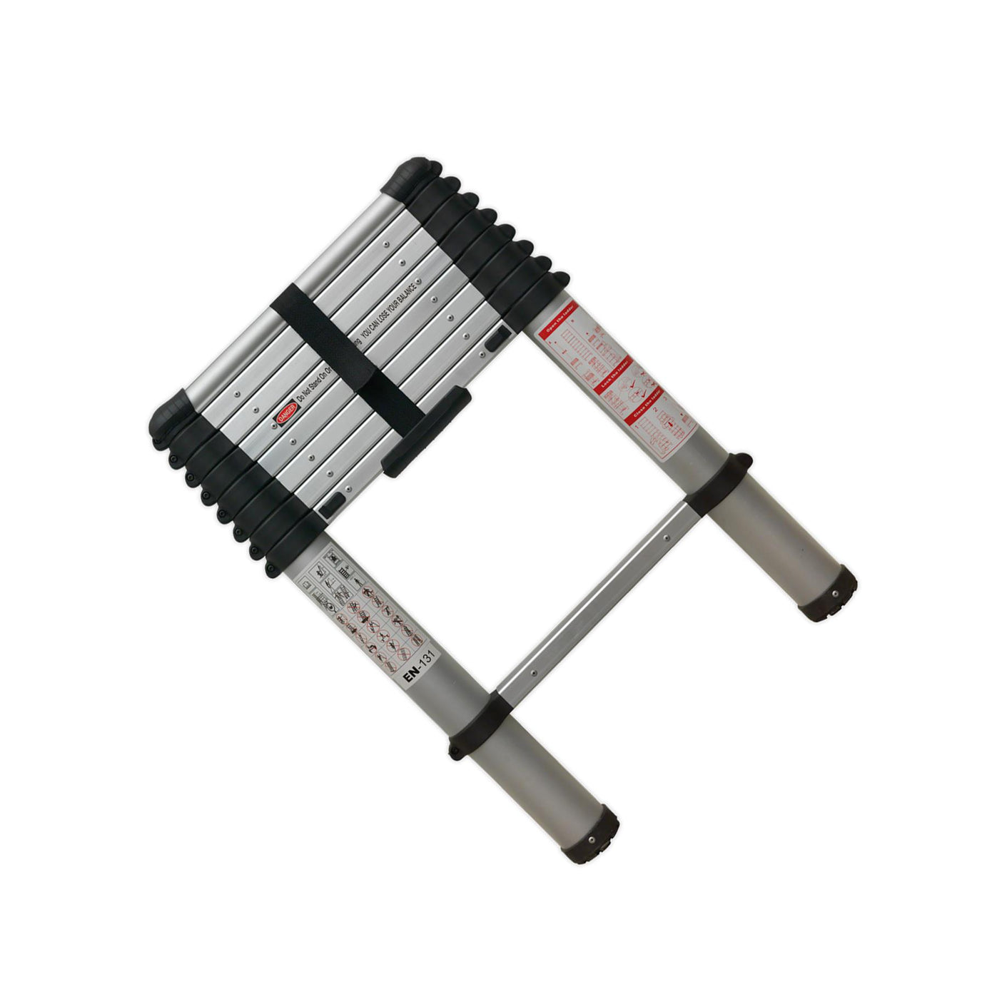 Sealey Aluminium Telescopic Ladder 9-Tread EN 131 Lightweight Use At Multiple Heights