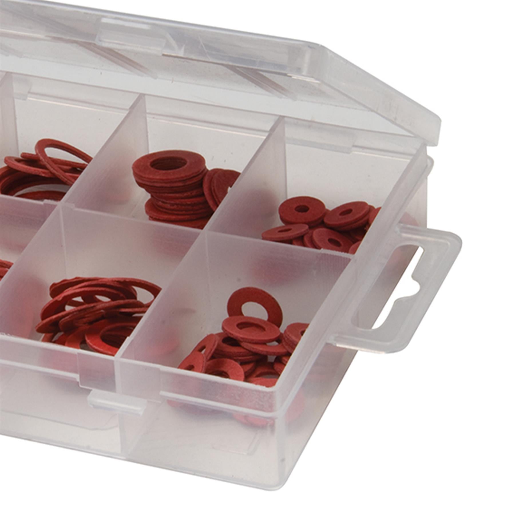 110Pce Fibre Washers Pack Diy For Plumbing Applications & As Buffers & Packers