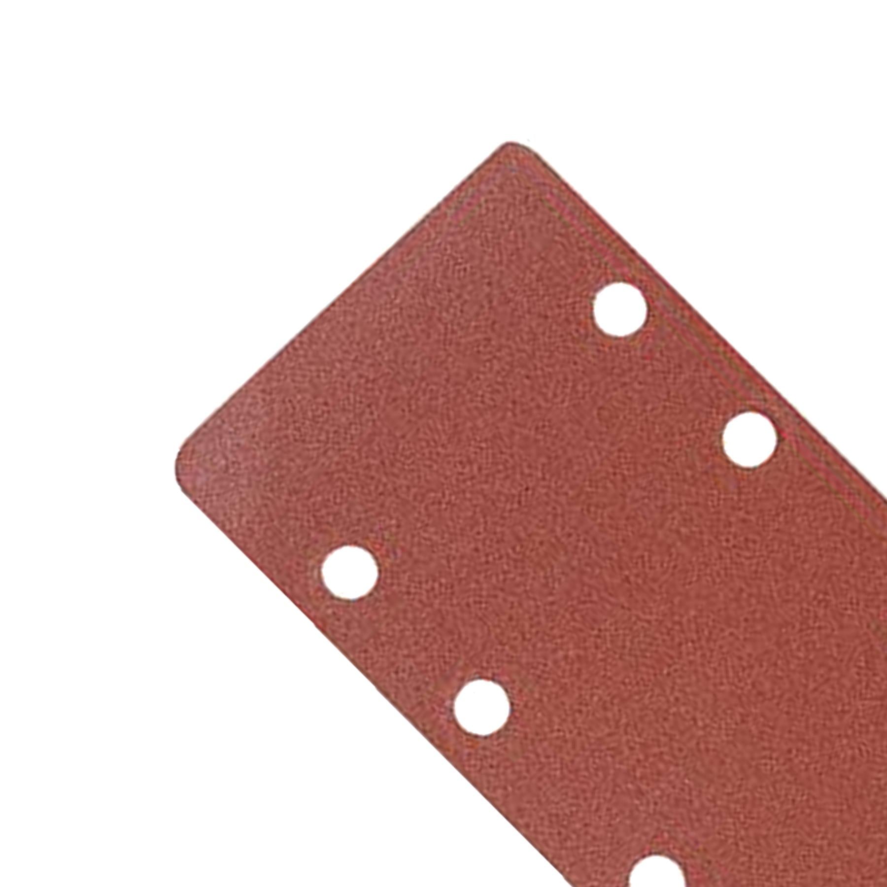 20 x 1/3 Punched Sanding Sheets, 93 x 190mm Sandpaper Pads Sander Hook and Loop 120 Grit