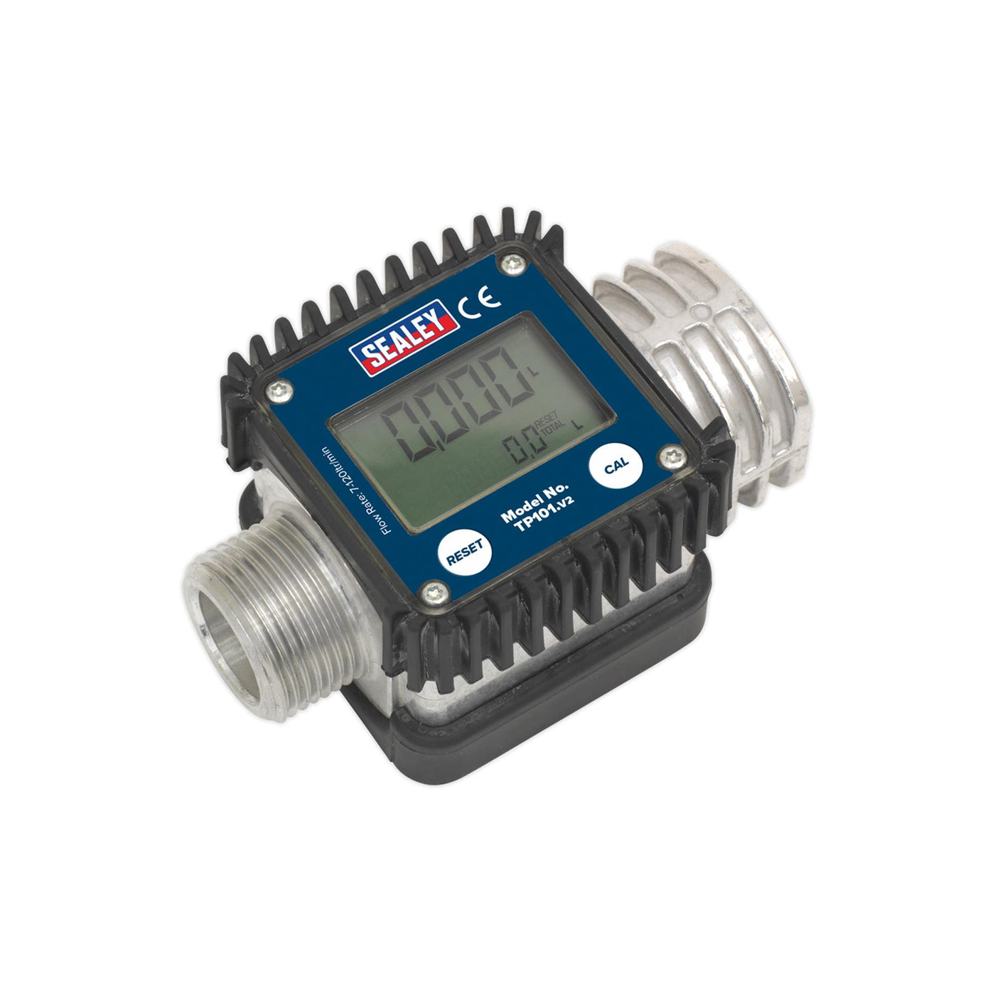 Sealey Digital Diesel & Fluid Flow Meter 28mm High LCD Display