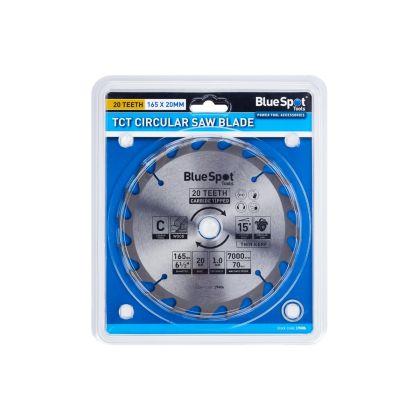 Blue Spot 165mm x 20mm Circular Saw Blade (20 Teeth)
