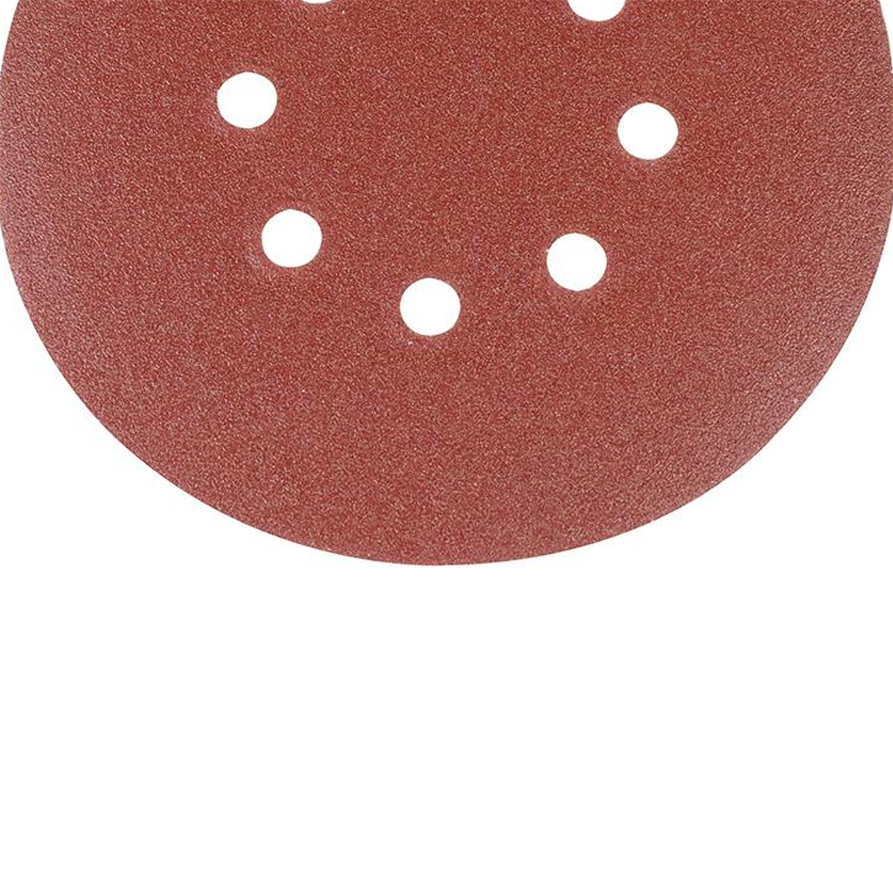 Punched Sanding Discs 150mm 10Pk Grit 80 Hook & Loop Aluminium Oxide New