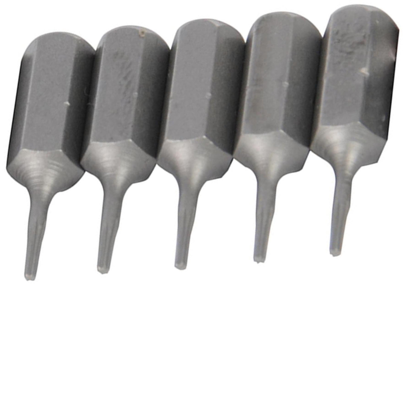 10 PACK- T4 TRX/TORX Star Chrome Vanadium Screwdriver Bits- ¼” Hex Steel Shank