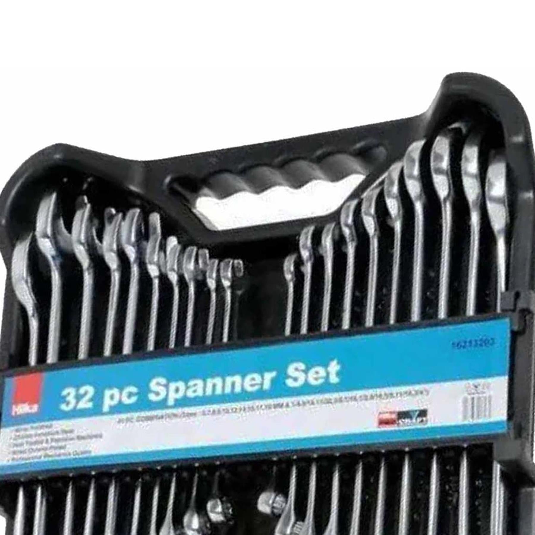 Hilka 32 Piece Spanner Set Stubby Ring Combination AF / Metric Imperial