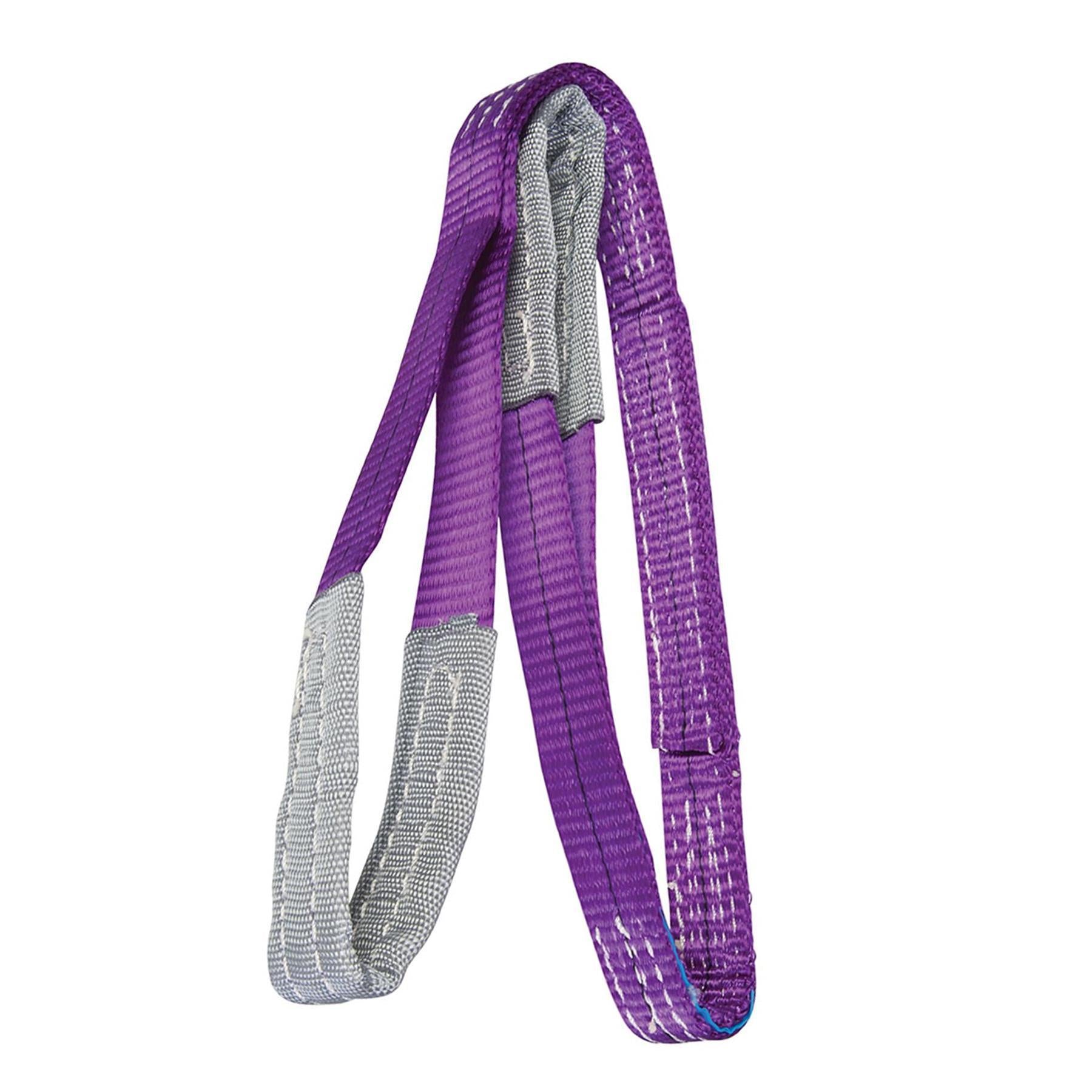 1 Tonne Webbing Lifting Sling Certified Duplex Cargo Strap Hoist Strop 1m