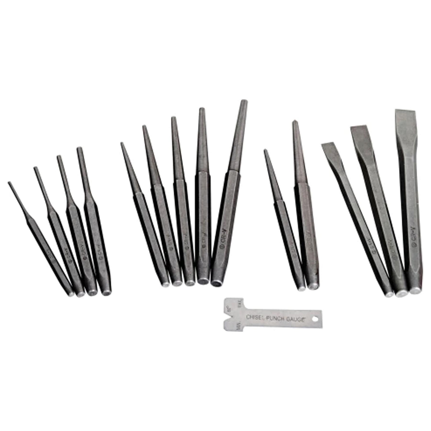 16Pce Punch & Chisel Set Mechanical Engineering Woodwork Carving DIY New