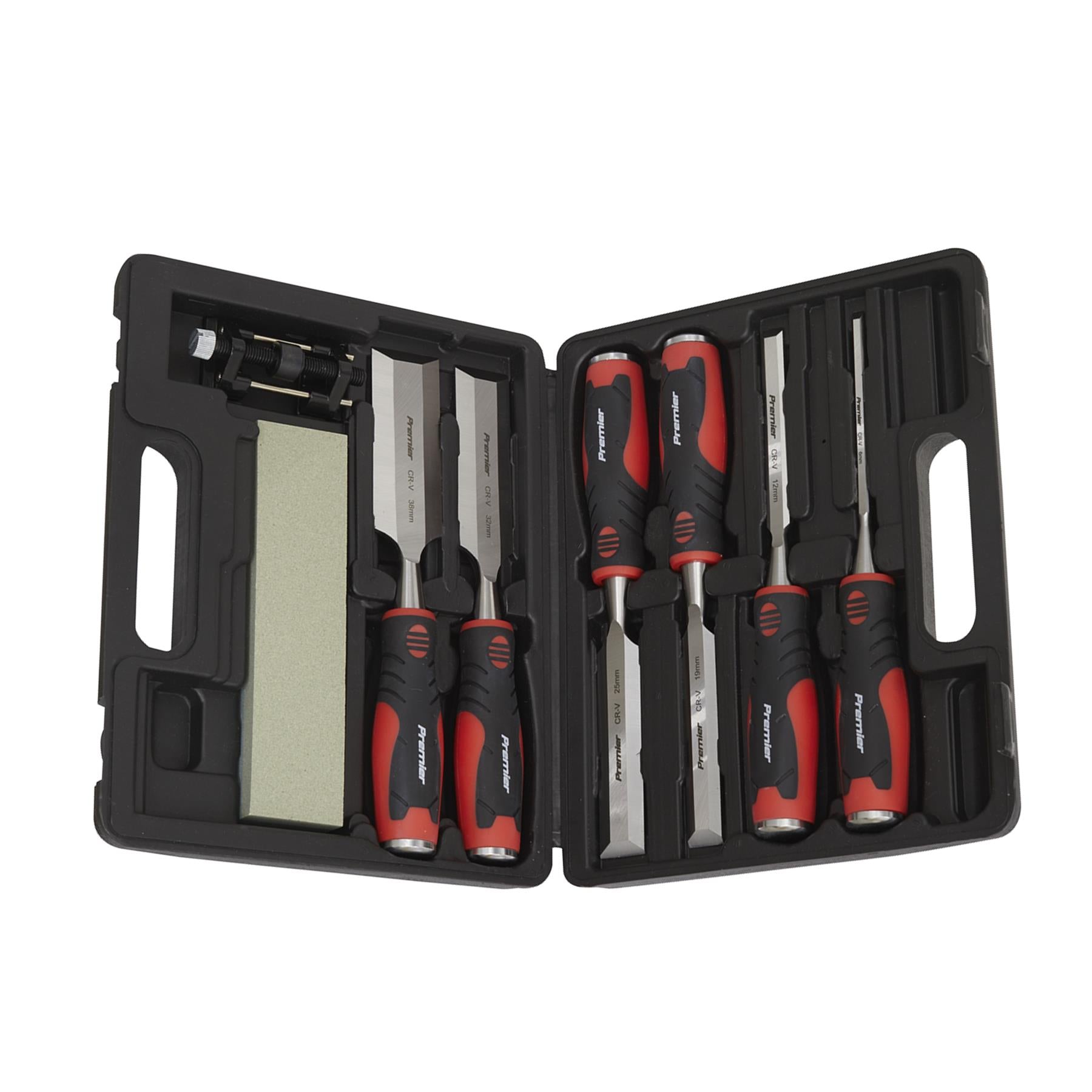 Sealey Hammer-Thru Wood Chisel 8pc Set