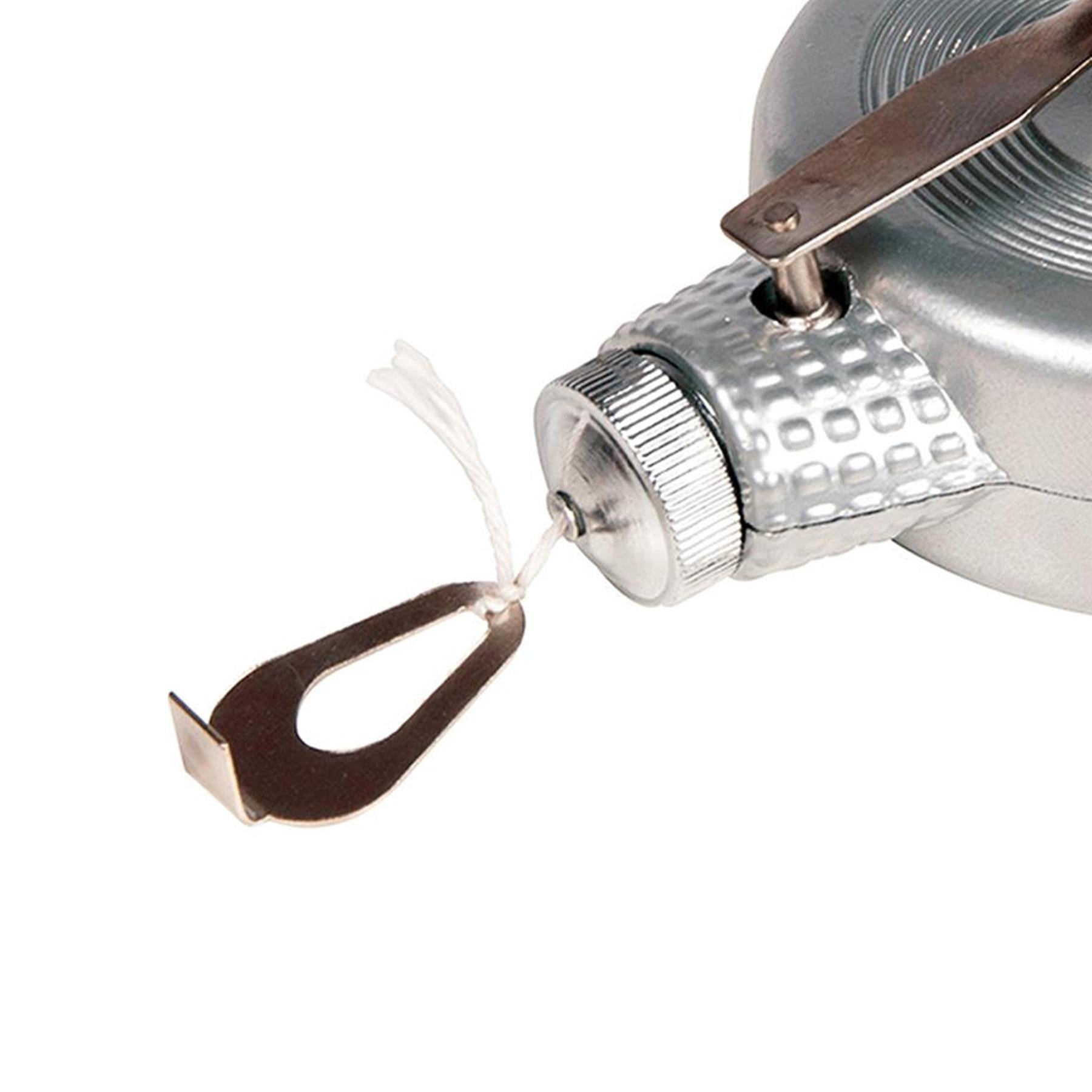 Metal Chalk Line Reel Plumb Bob Lightweight Durable Aluminium 30 metre